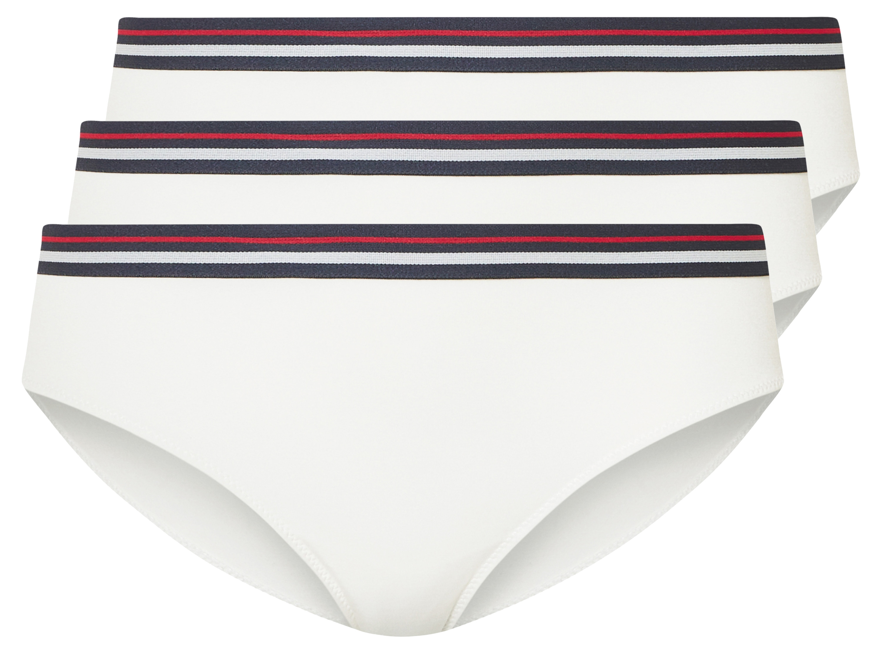 esmara Majtki figi damskie, 3 pary Biały, XL 48/50