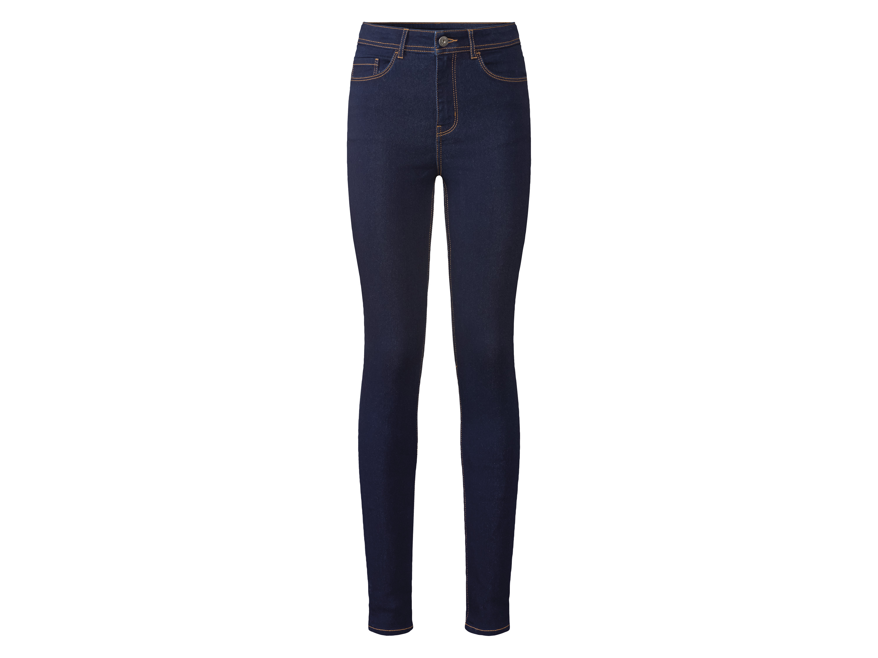 esmara Jeansy damskie, super skinny fit z bawełną 38, Ciemnoniebieski