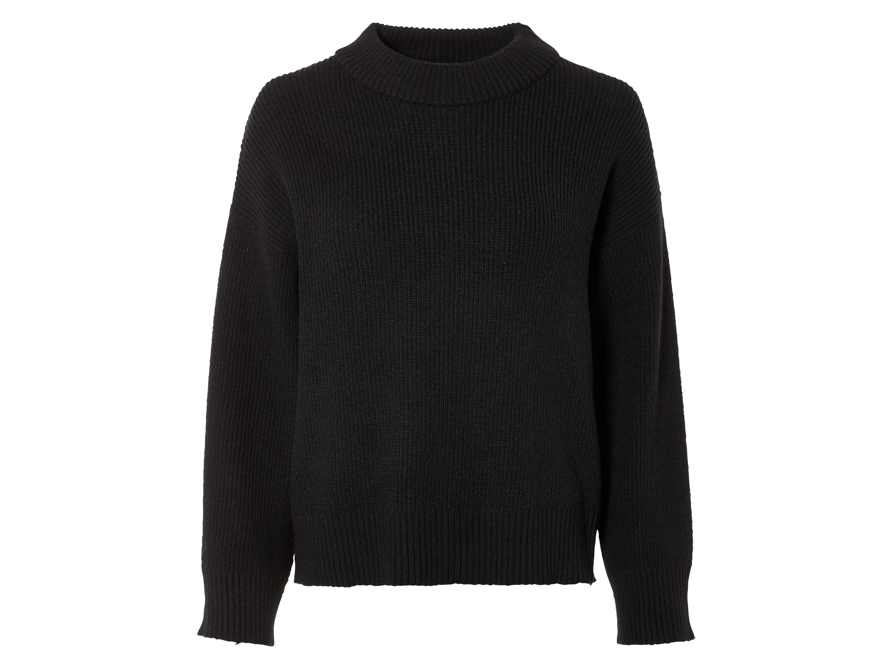 esmara Sweter damski z dzianiny Czarny, S 36-38