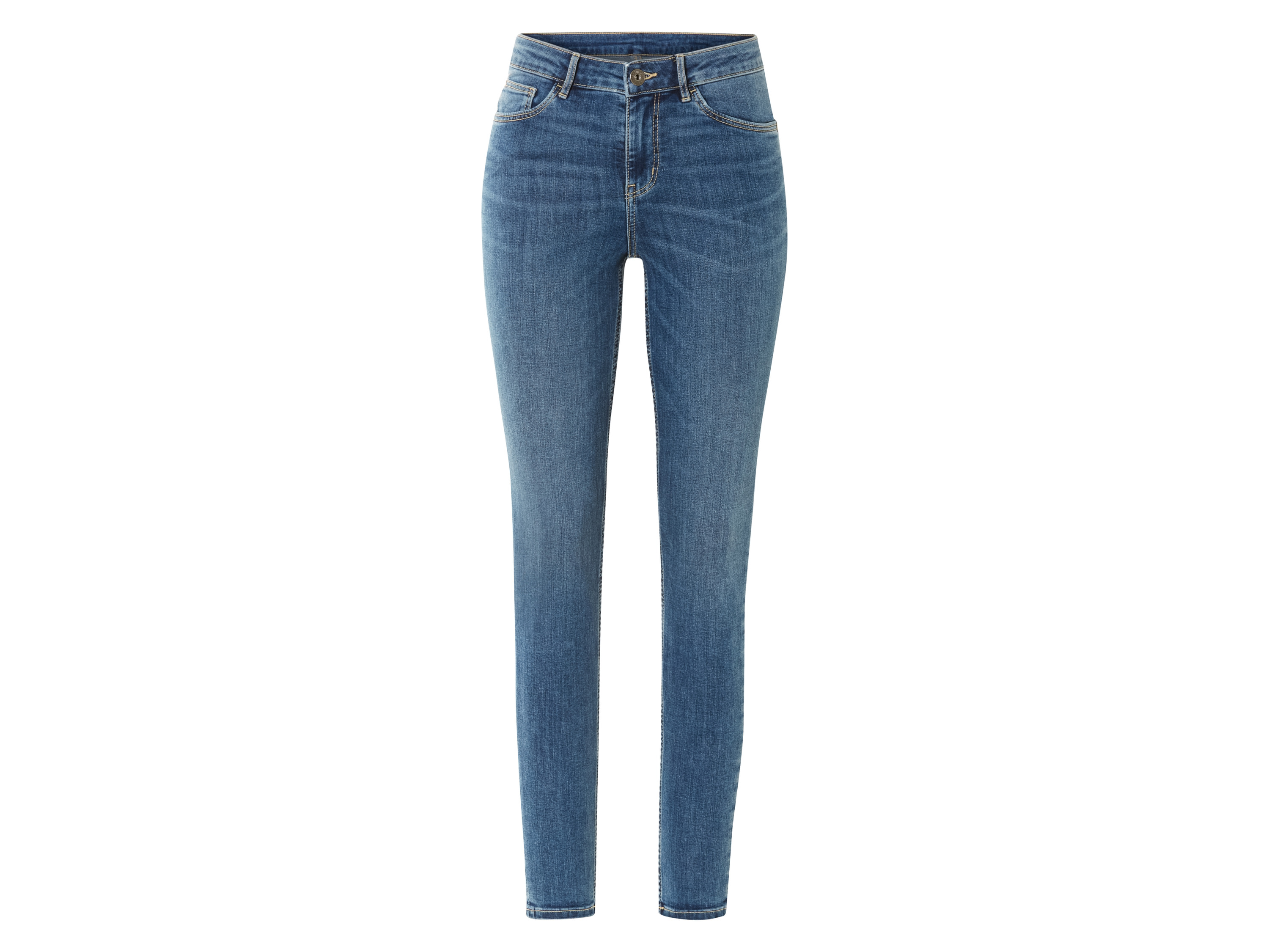 esmara Jeansy damskie super skinny fit 34, Niebieski
