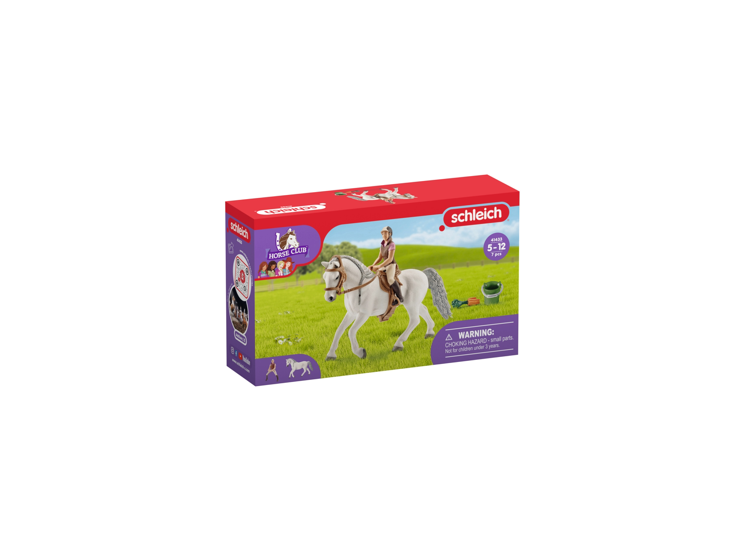 Schleich Zestaw do zabawy „Klub Konny”, 6 elementów Jeździec rekreacyjny 41433