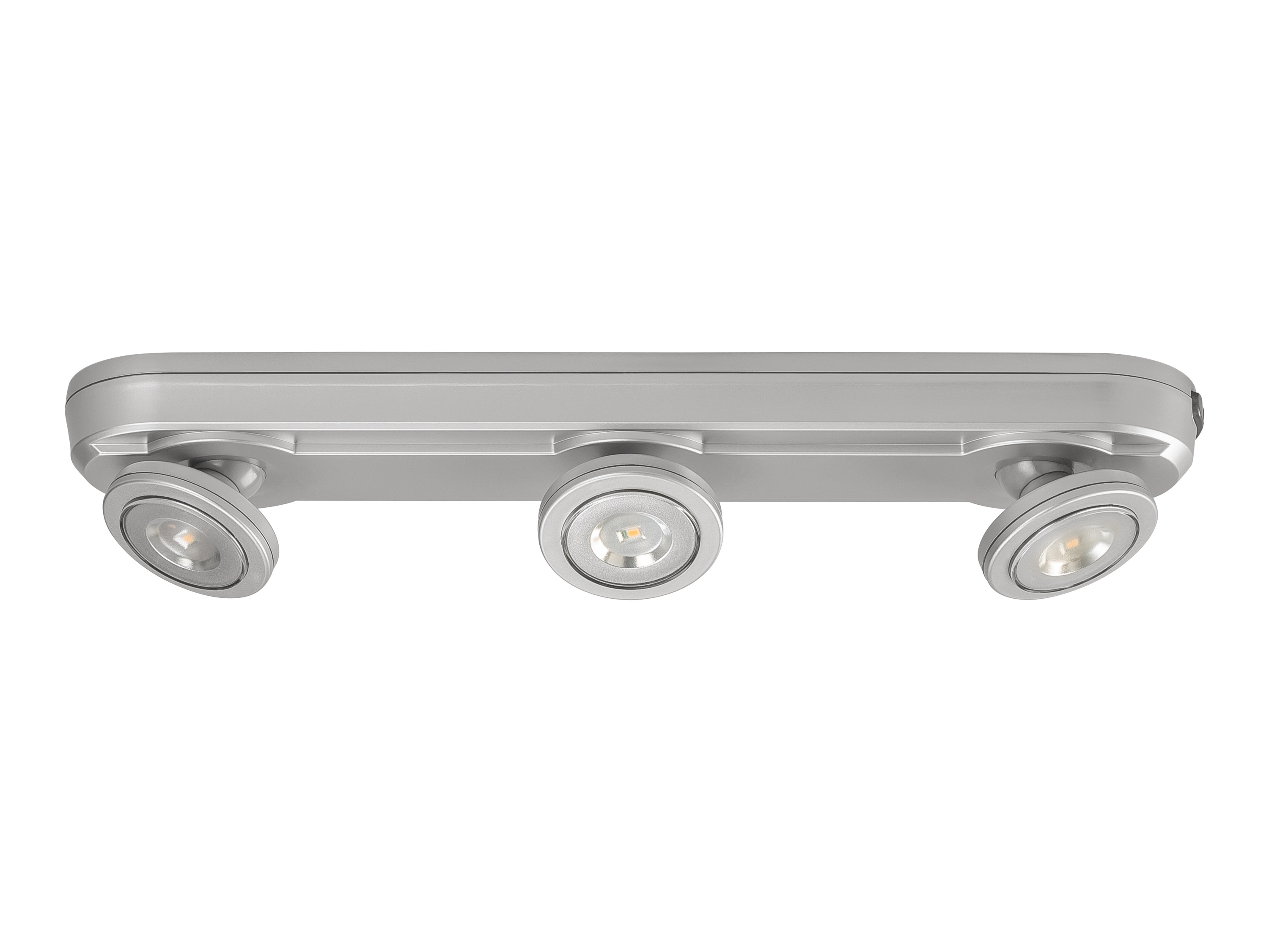 Livarno home Oświetlenie LED pod zabudowę, 3 regulowane reflektory Srebrny