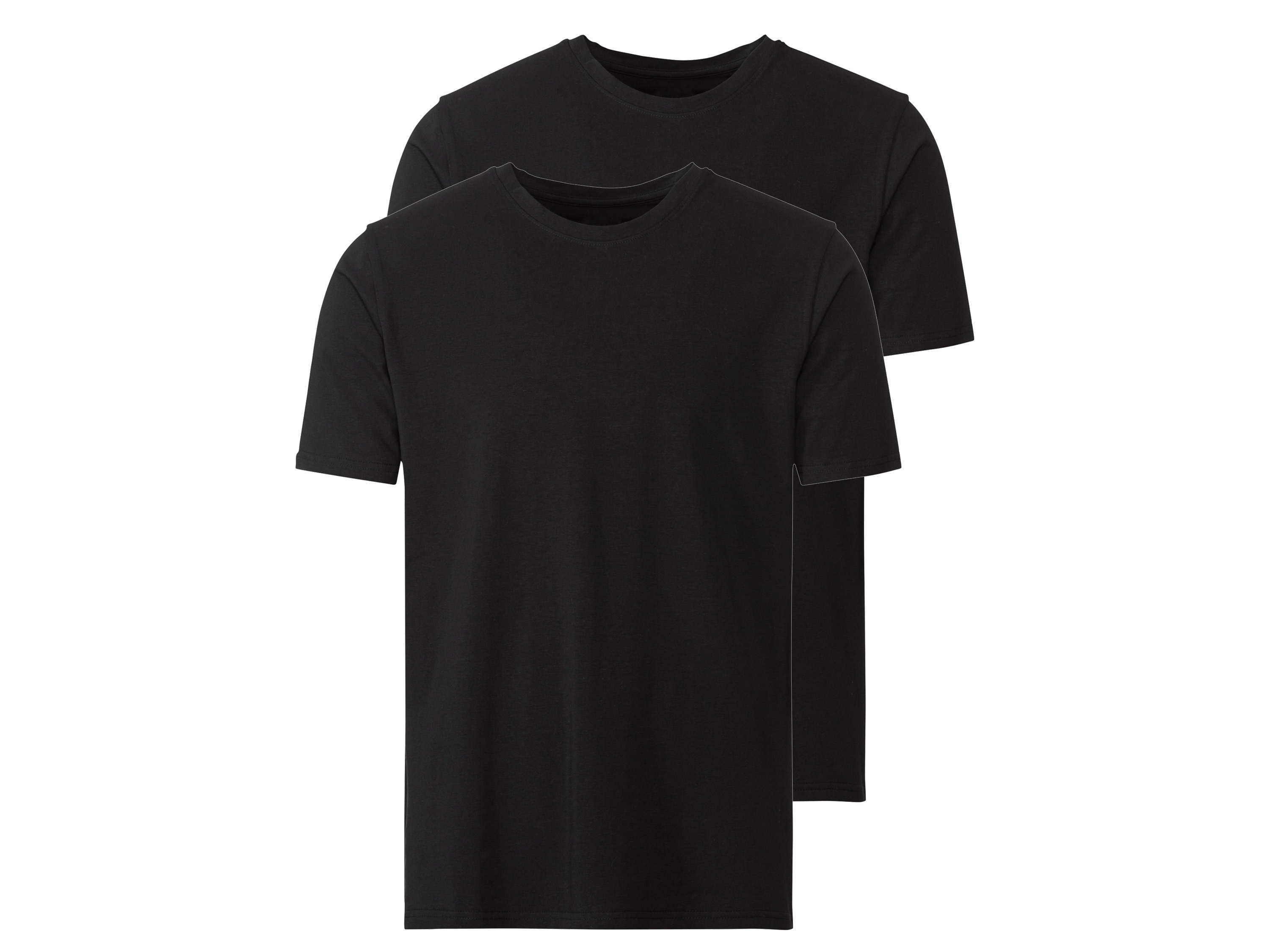 Mexx T-shirt męski z bawełną, 2 sztuki czarny/okrągły dekolt, XL