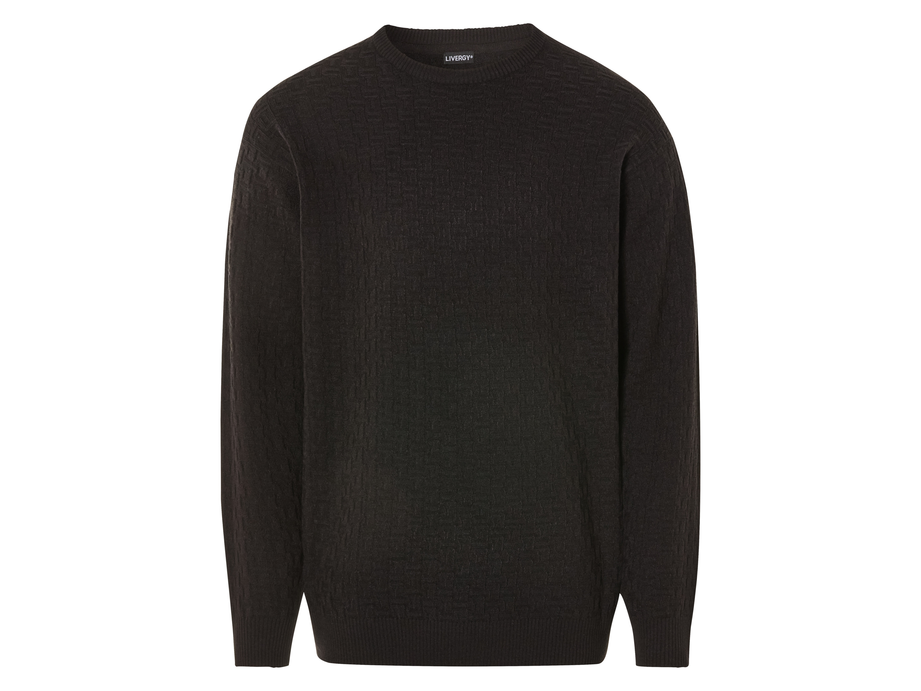 Livergy Sweter męski, luźny krój L 52/54, Czarny