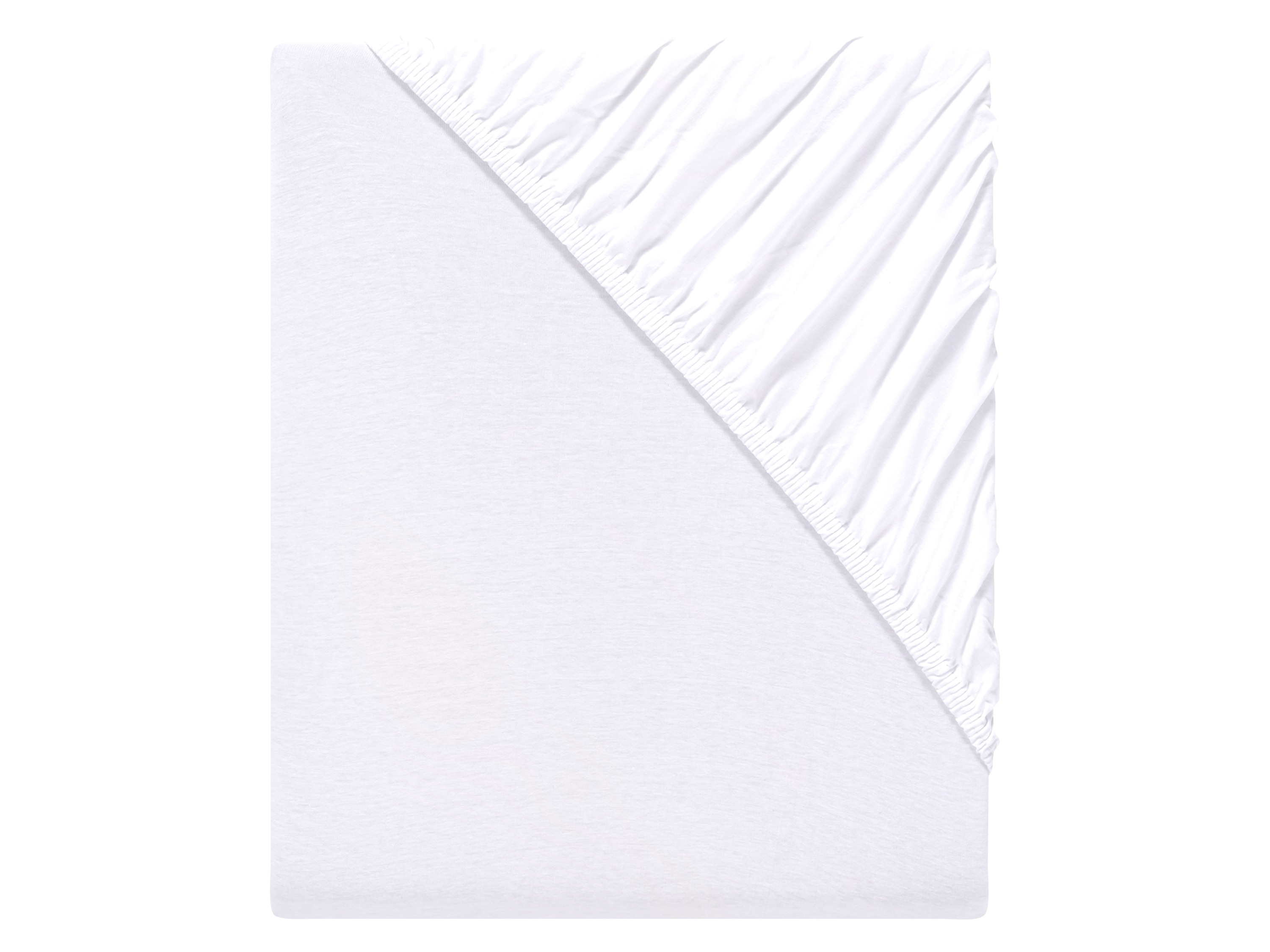 Livarno home Prześcieradło z dżerseju z gumką, 140-160 x 200 cm Biały