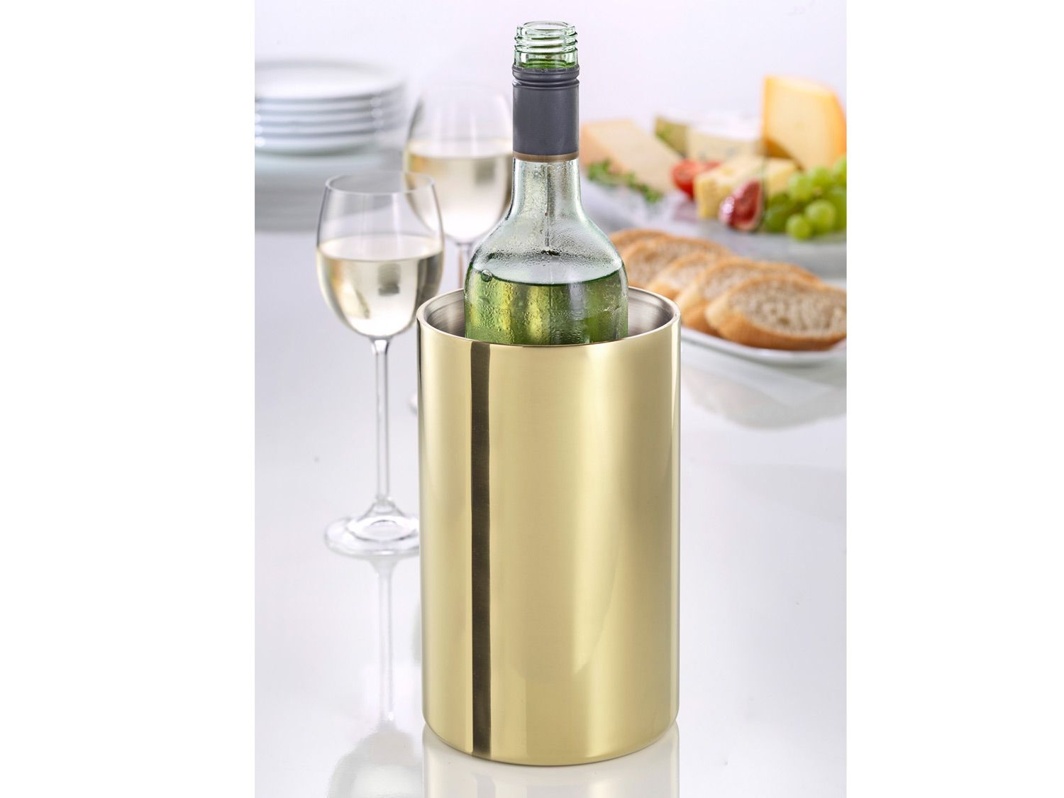 Esmeyer Chłodziarka do wina / Wazon ze stali nierdzewnej, ok. 1,6 l Szampański