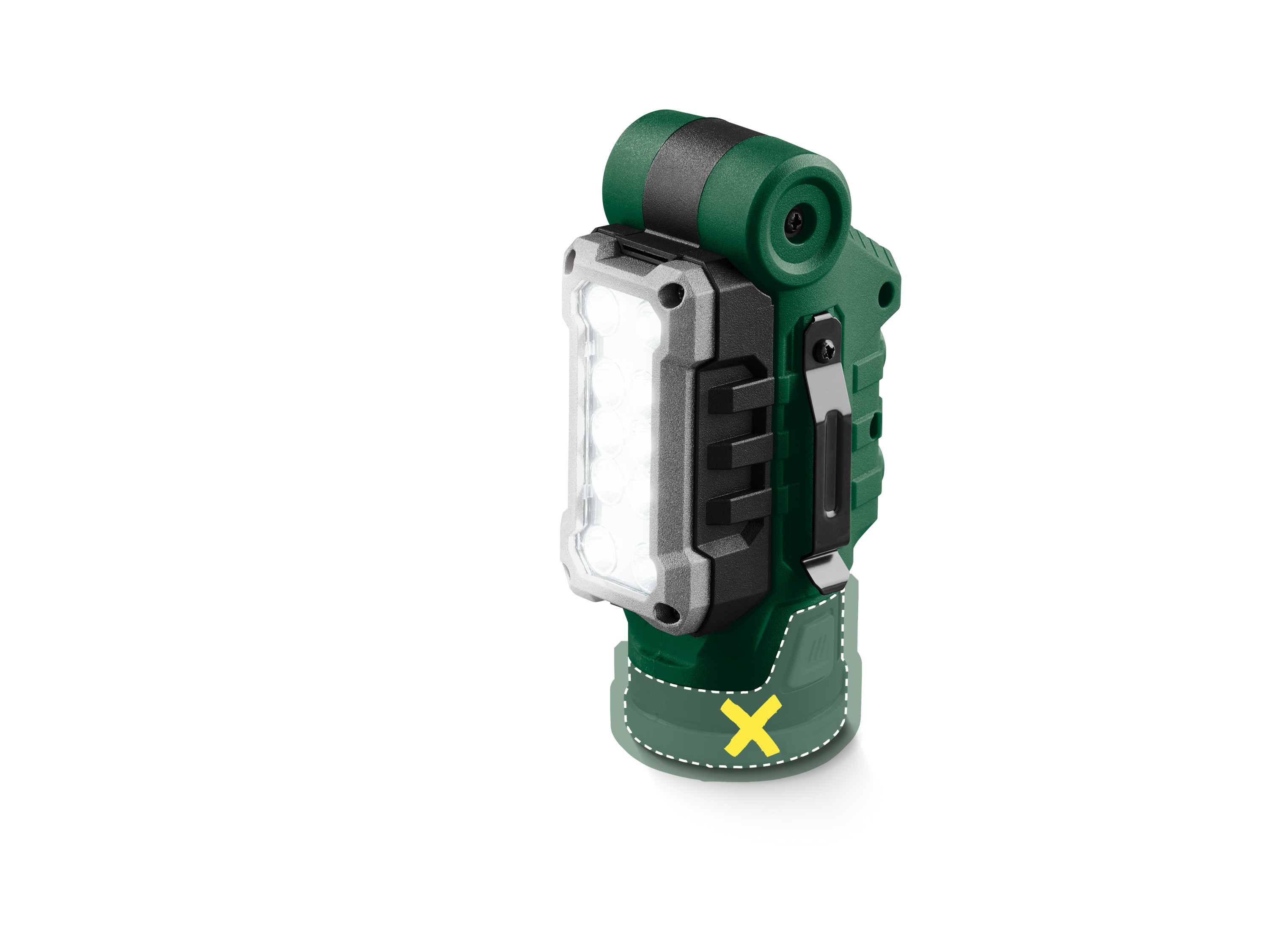 Parkside Akumulatorowa lampa robocza LED 12 V bez akumulatora i ładowarki