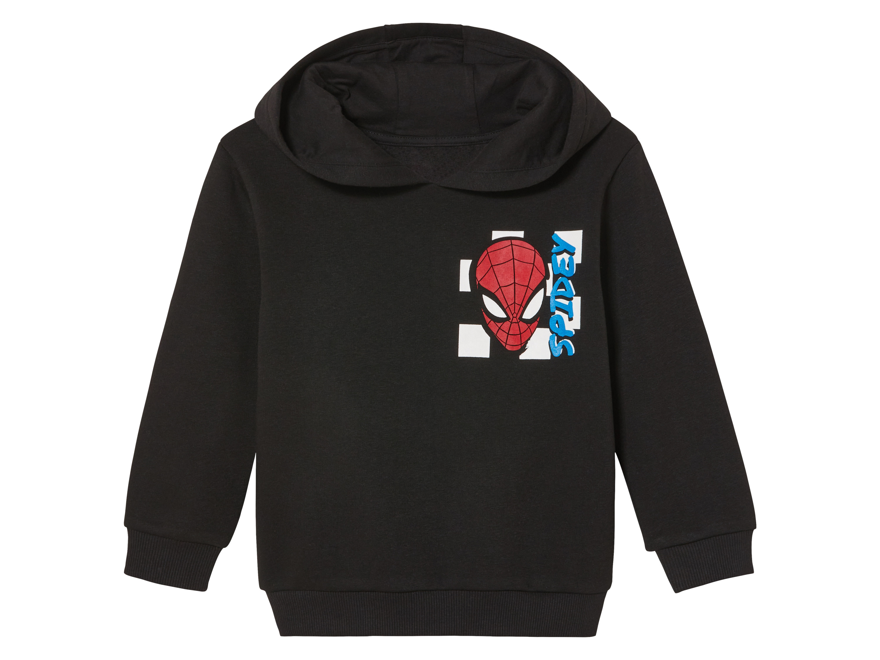 Bluza dresowa chłopięca z postaciami z bajek Spiderman czarny, 98/104