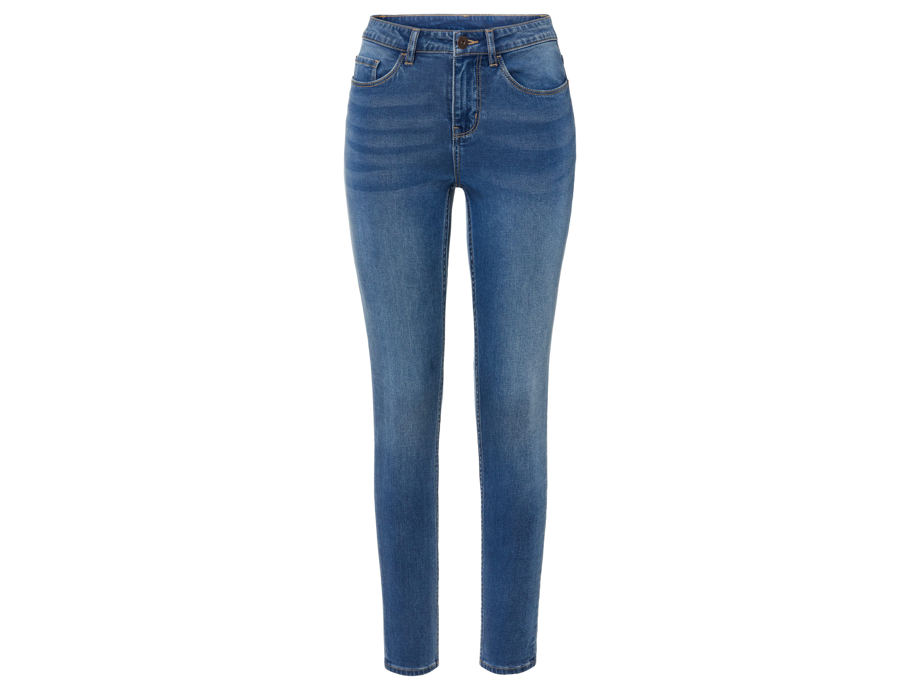 esmara Jeansy damskie na lato, super skinny fit 36, Niebieski