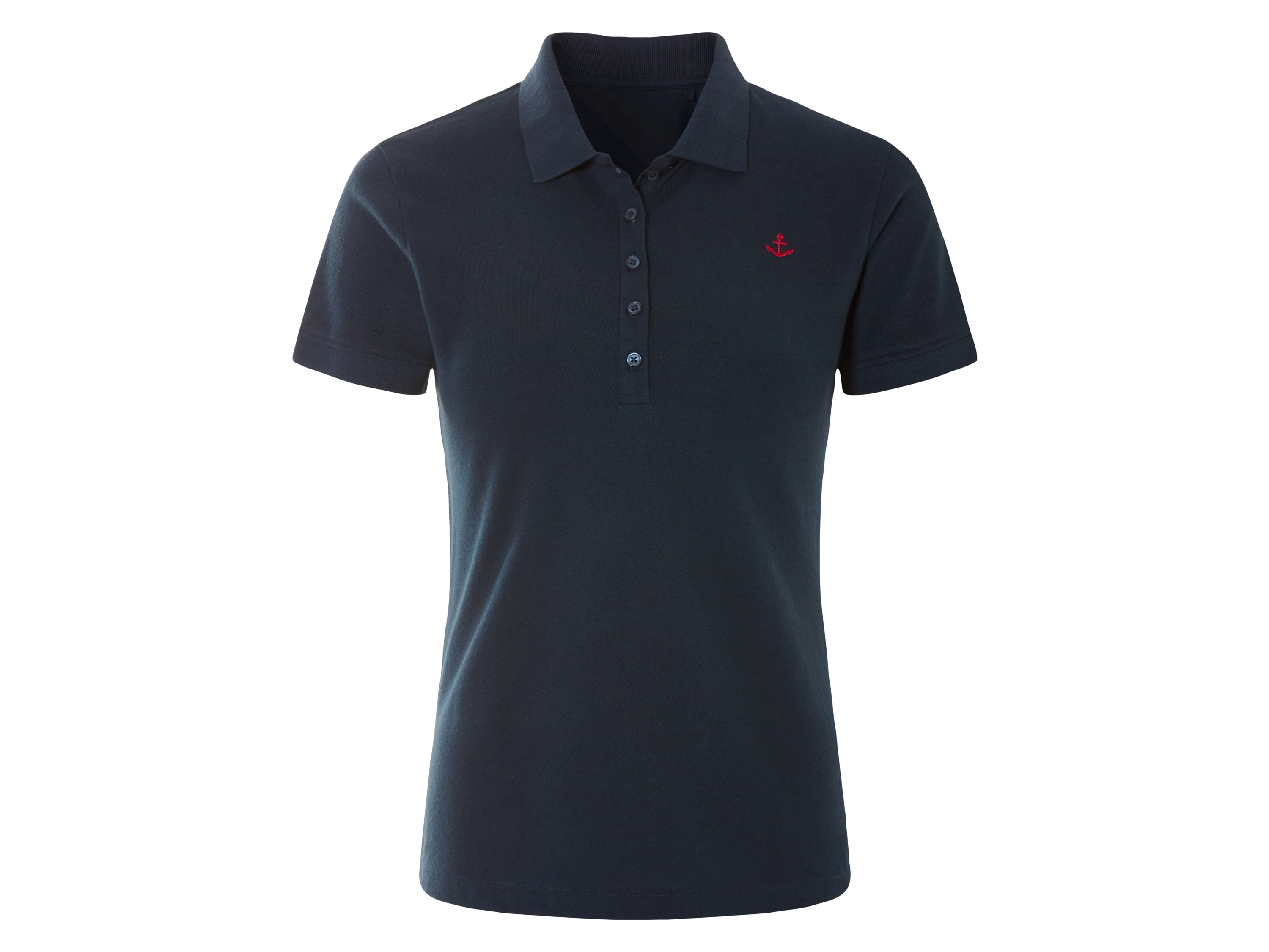 esmara T-shirt polo damski z bawełną Granatowy, S36/38