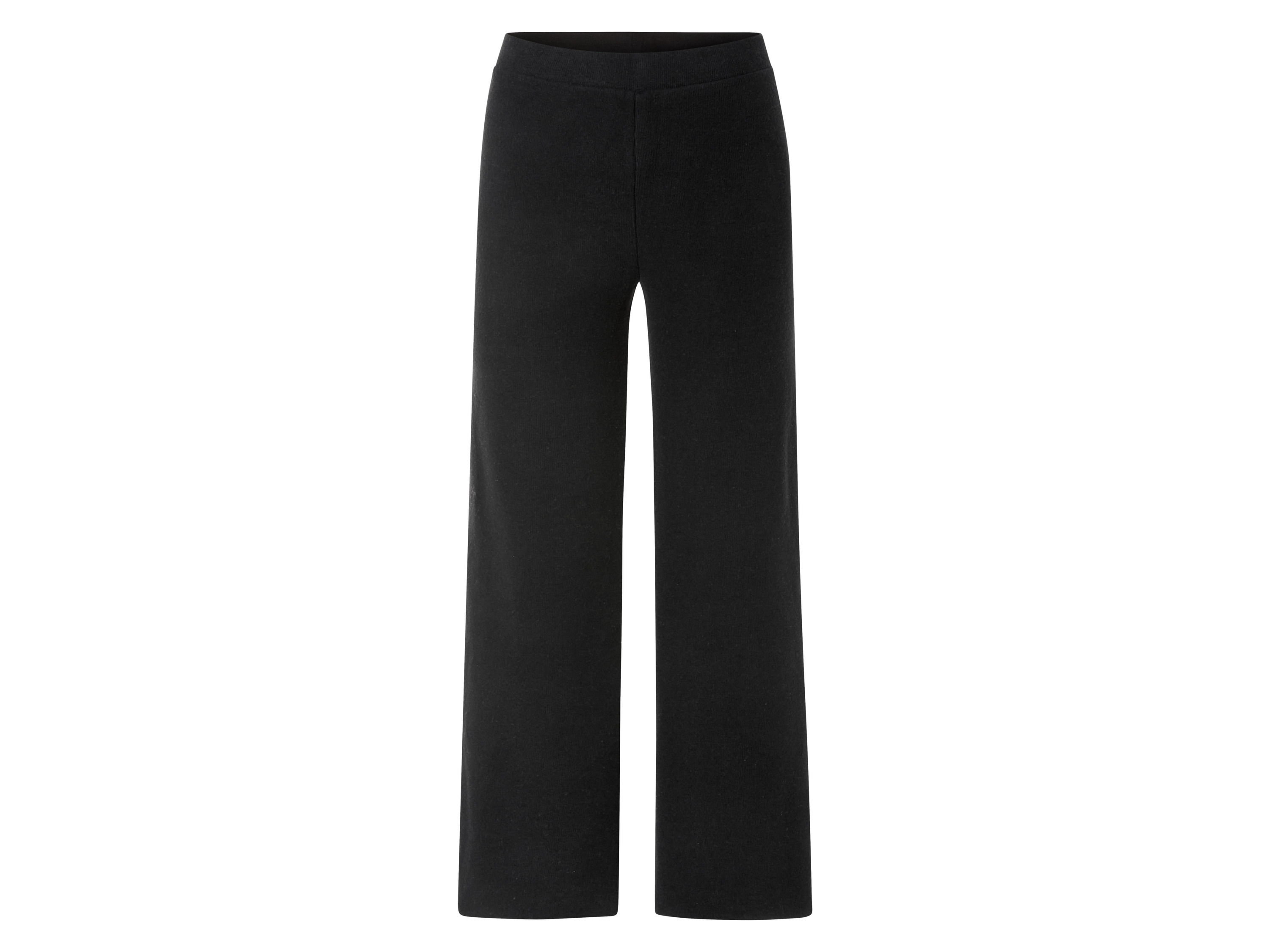 esmara Spodnie loungewear damskie Straight leg, Czarny, XS 32/34