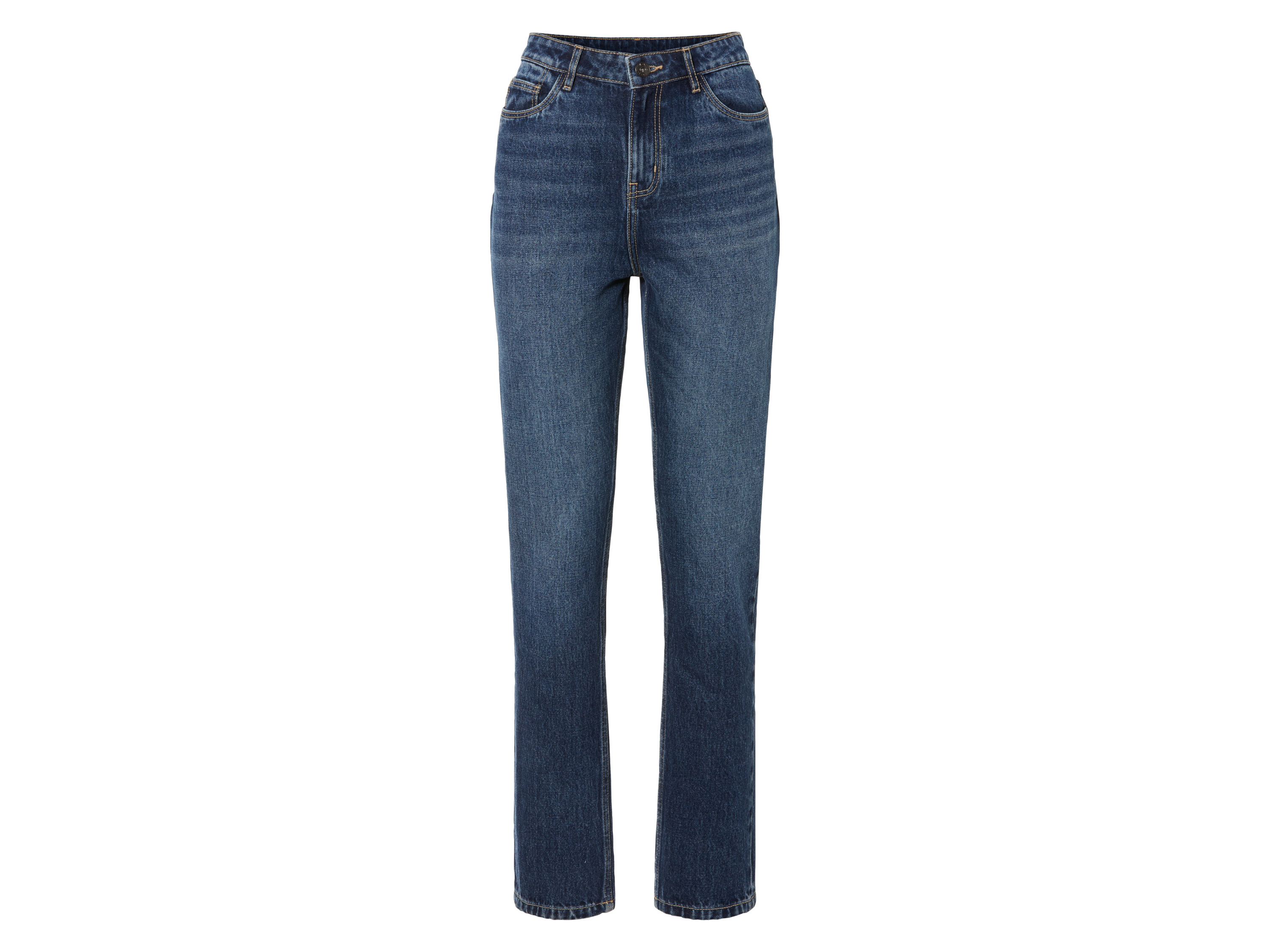 esmara Jeansy damskie z bawełny, straight fit 36, Ciemnoniebieski
