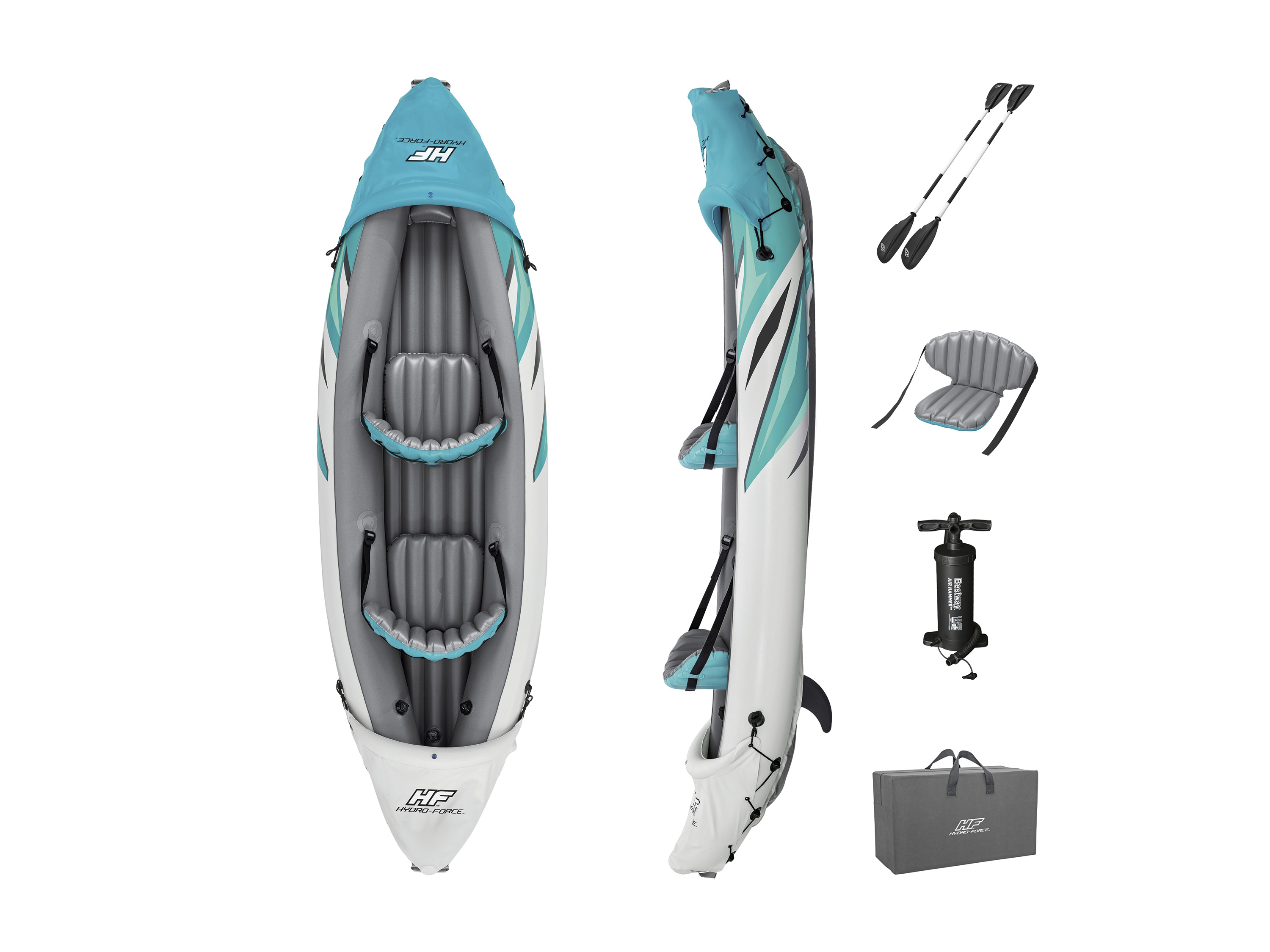 Bestway Kajak nadmuchiwany Hydro-Force Rapid Elite X2, z akcesoriami