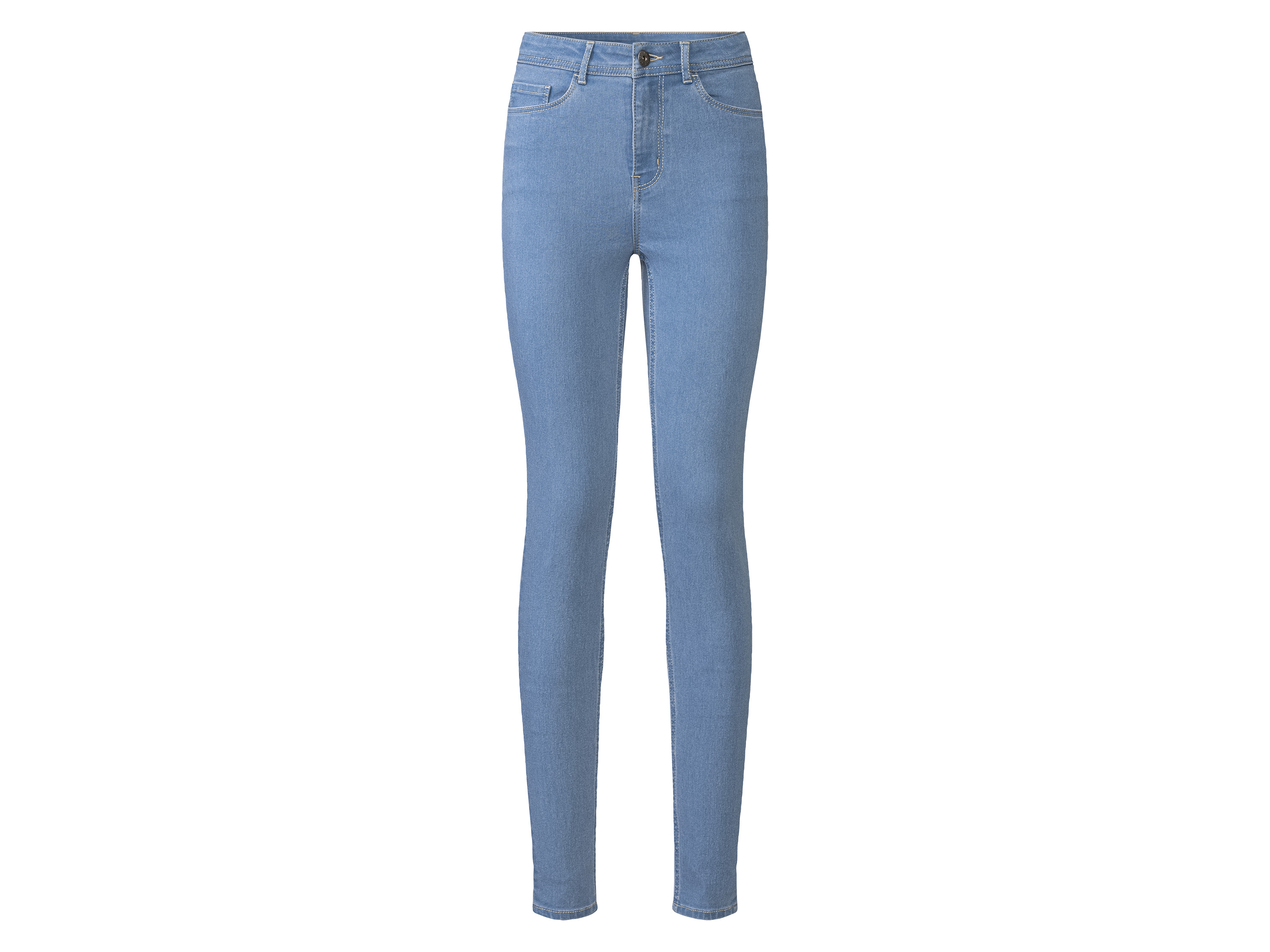 esmara Jeansy damskie, super skinny fit z bawełną 38, Jasnoniebieski