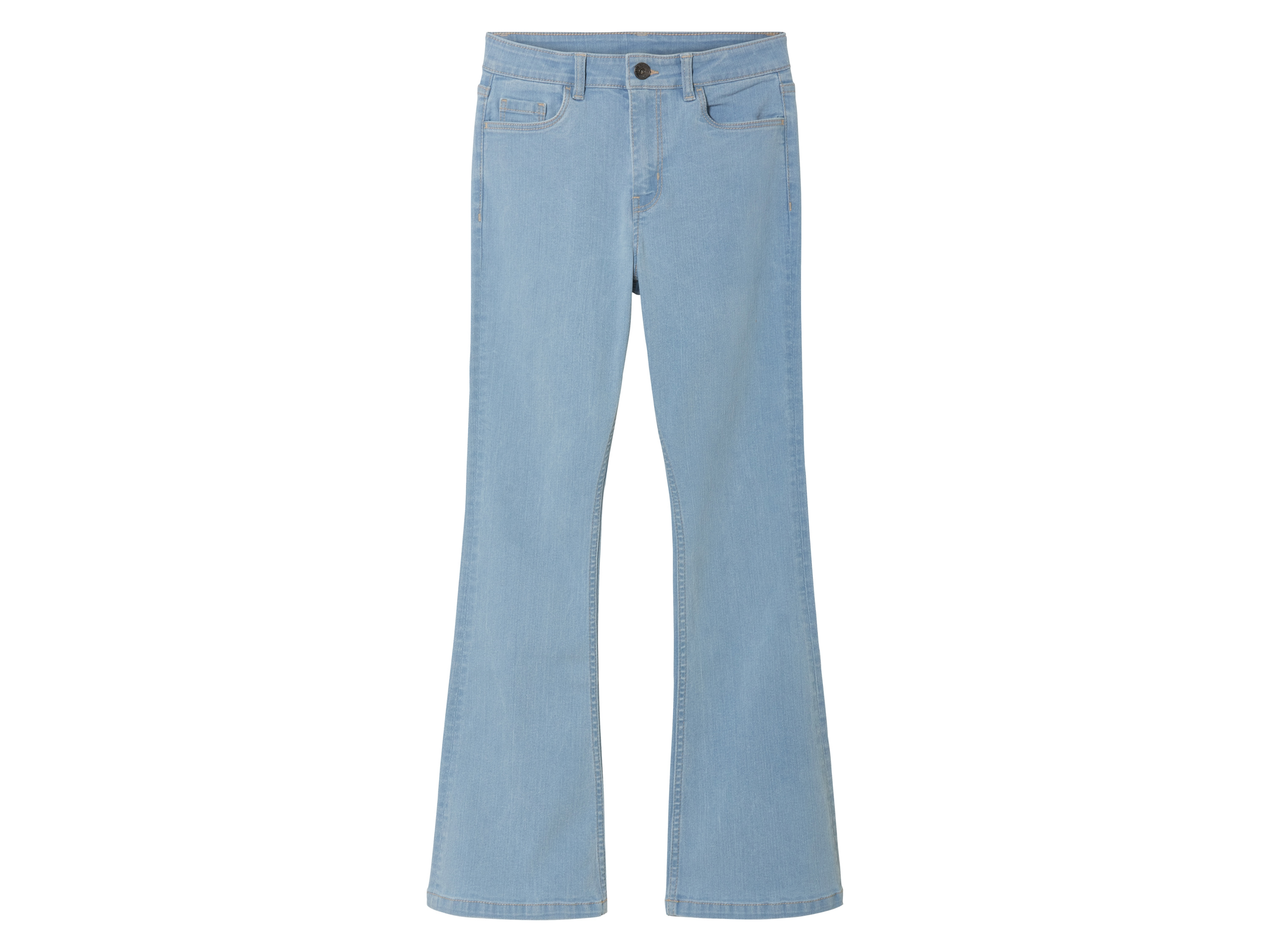 pepperts! Jeansy dziewczęce z bawełną, Flare Fit Jasnoniebieski, 140