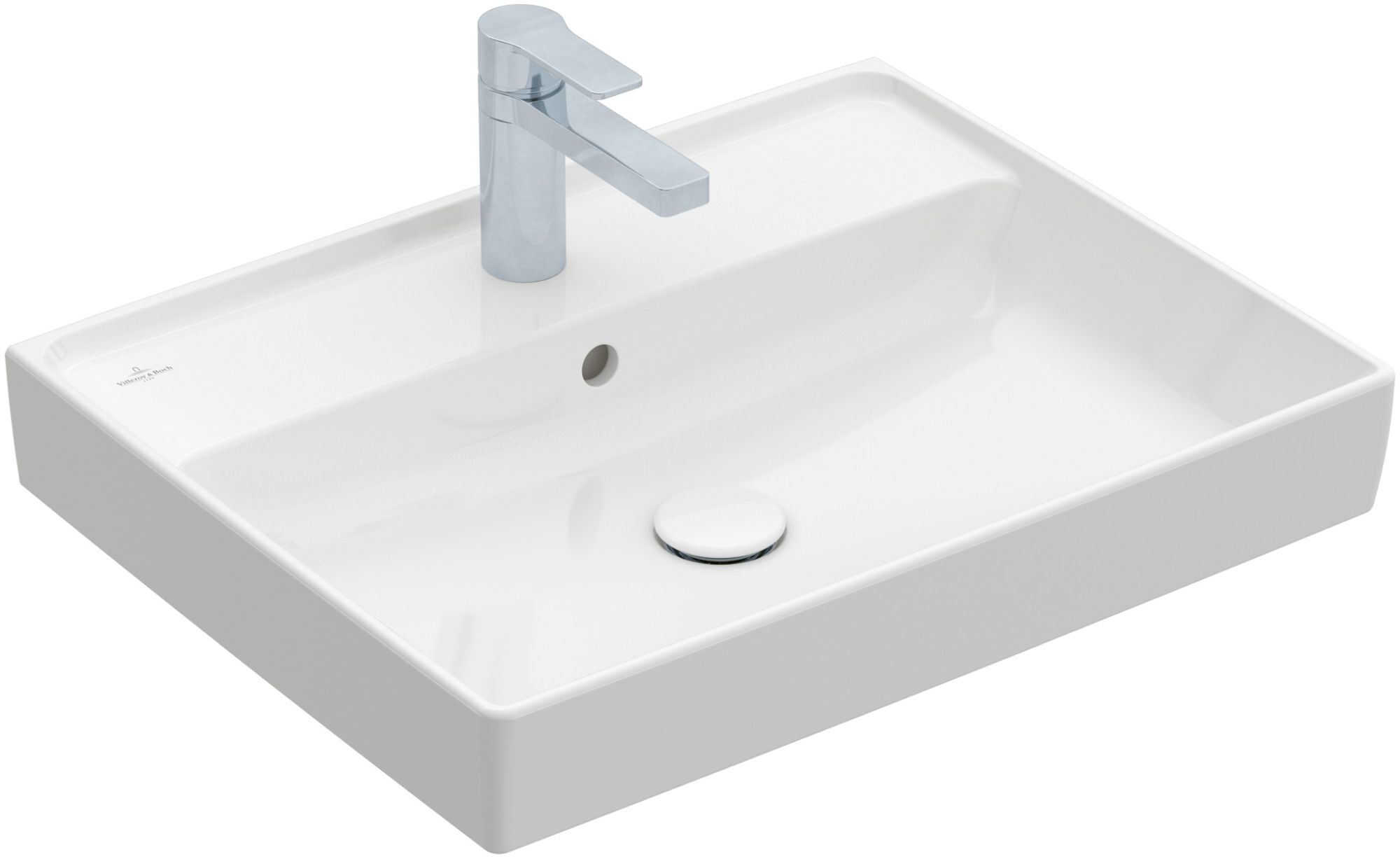 Darmowa Dostawa - Umywalka 60x47 cm prostokątna ścienna-meblowa biała Villeroy & Boch Collaro 4A336G01