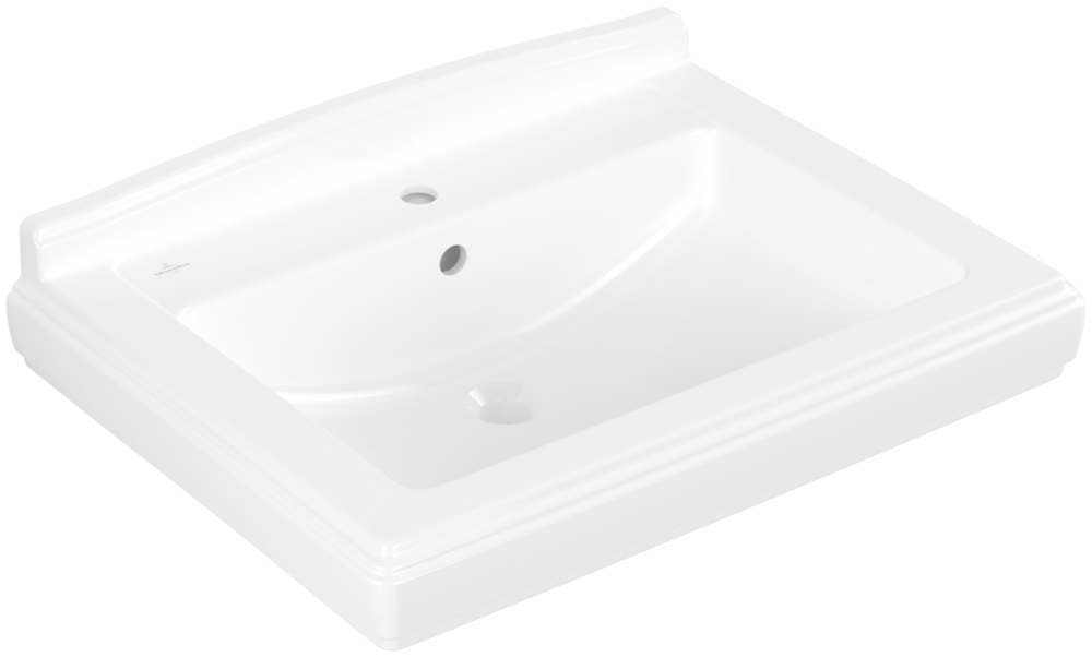Darmowa Dostawa - Umywalka 75x58 cm prostokątna ścienna-meblowa biała Villeroy & Boch Hommage 710175R1