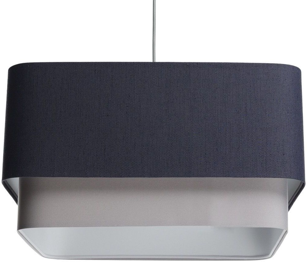 Darmowa Dostawa - Lampa wisząca 1x60 W szary/popielaty-granatowa BPS Koncept Kwadro duo KWD008