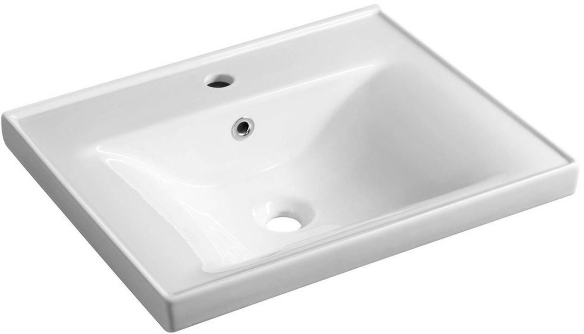 Darmowa Dostawa - Umywalka 55x46 cm prostokątna ścienna-meblowa biała Aqualine Sava 2055