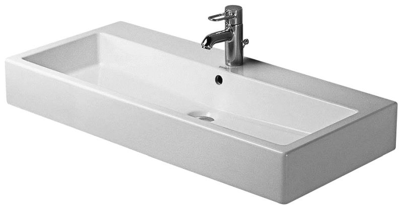 Darmowa Dostawa - Umywalka 100x47 cm prostokątna ścienna-meblowa biała Duravit Vero 04541000271