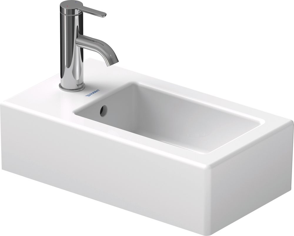 Darmowa Dostawa - Umywalka 45x25 cm prostokątna ścienna biała Duravit Vero 0702250000