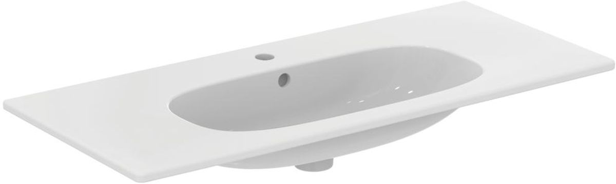 Darmowa Dostawa - Umywalka 102.5x45 cm prostokątna ścienna-meblowa-z blatem biała Ideal Standard Tesi T350801