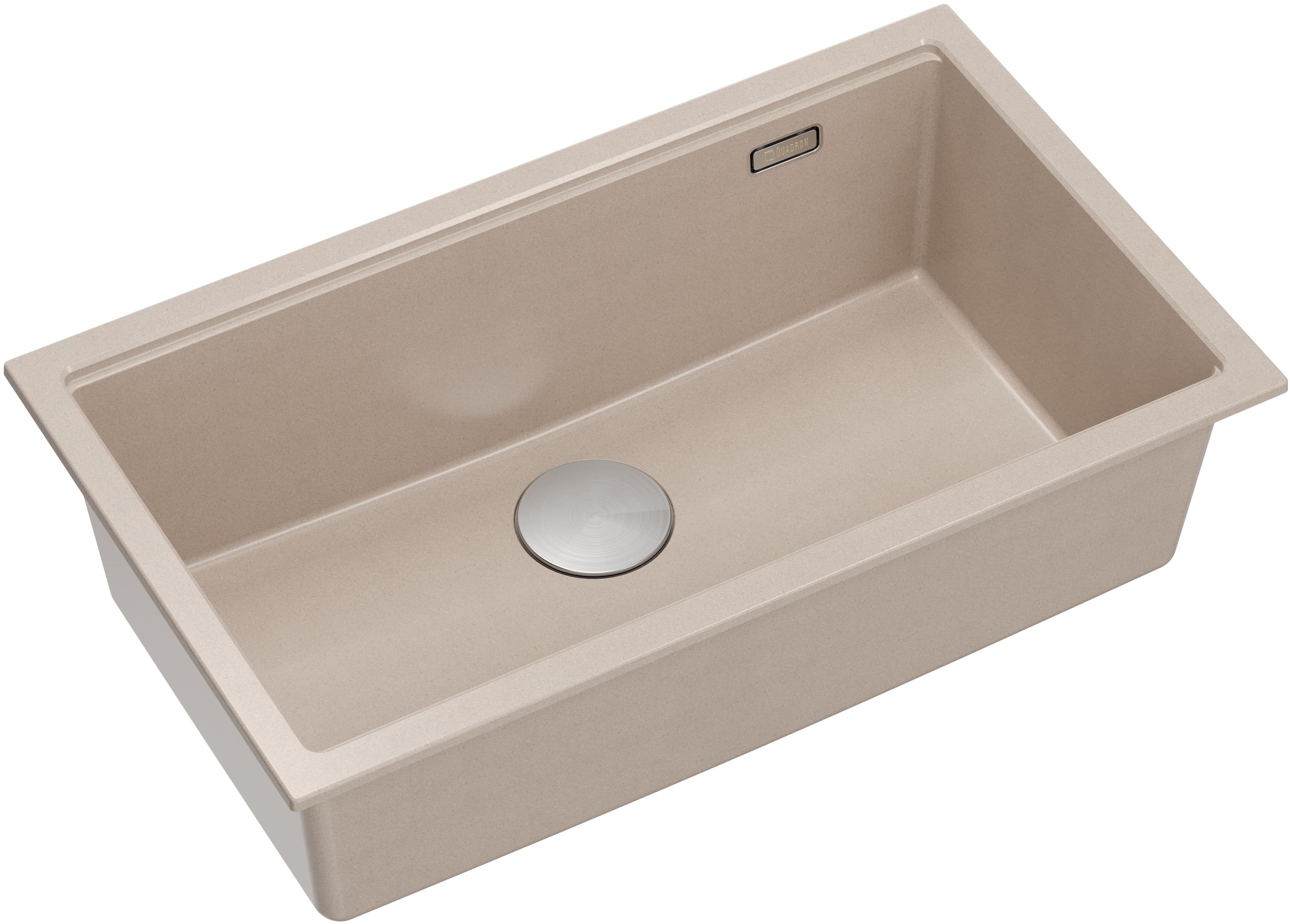 Darmowa Dostawa - Zlewozmywak GraniteQ 76x45 cm beżowy Quadron Logan HQD7644U2BSU