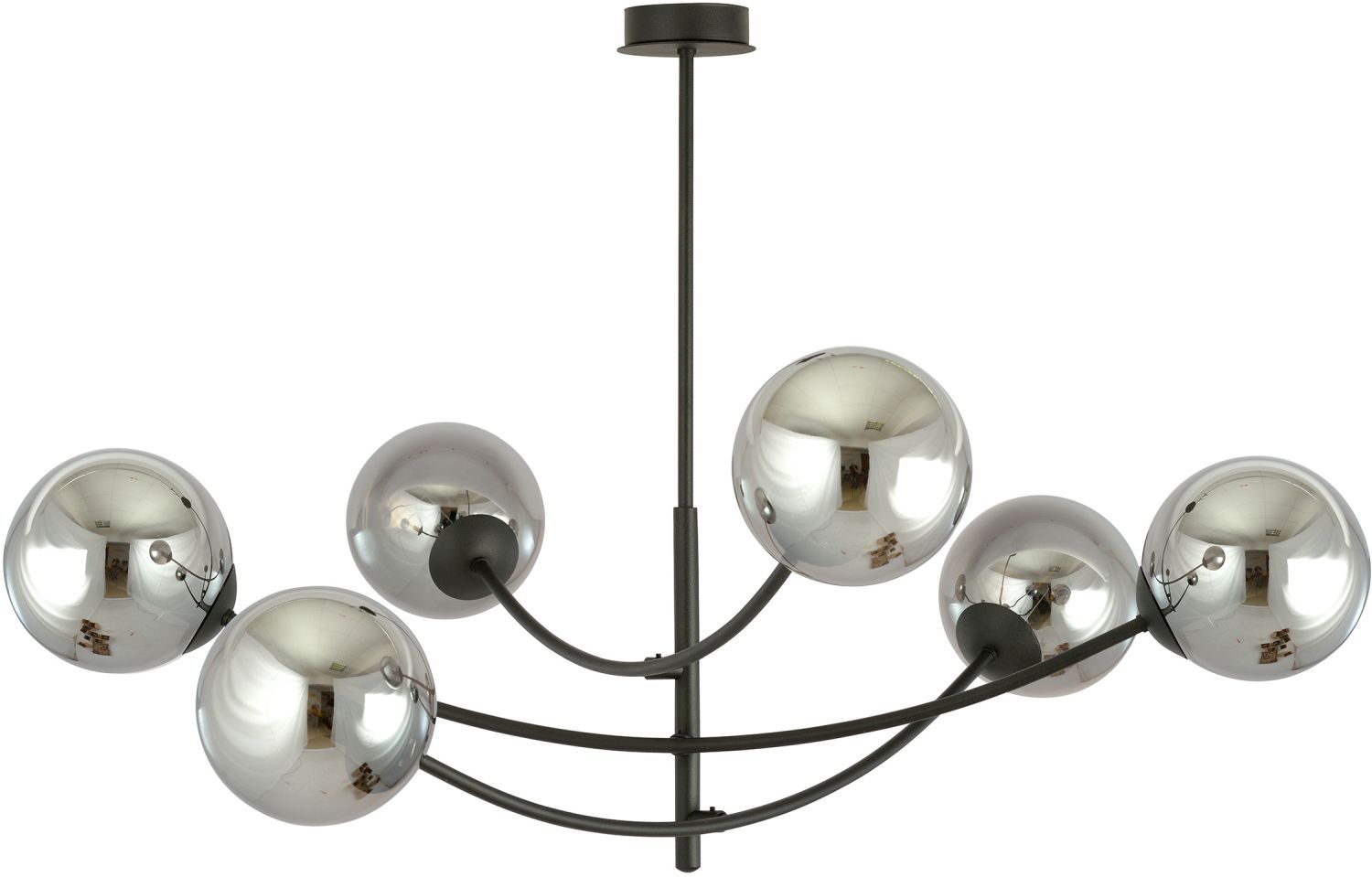 Darmowa Dostawa - Lampa podsufitowa 6x10 W czarna-grafitowa Emibig Hunter 11006