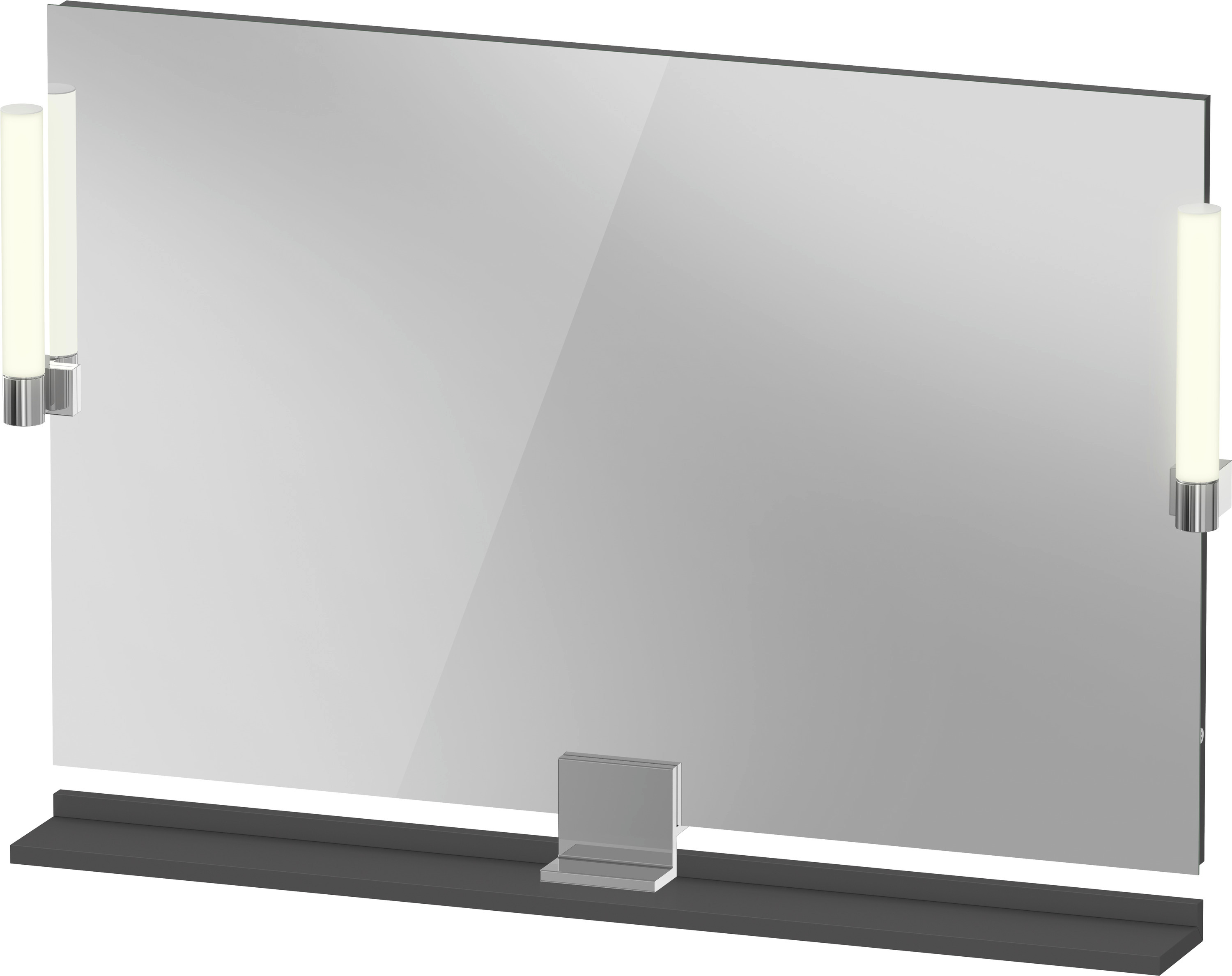Darmowa Dostawa - Lustro 105x65 cm prostokątne z oświetleniem chrom-grafit Duravit Sivida SV7423010490000