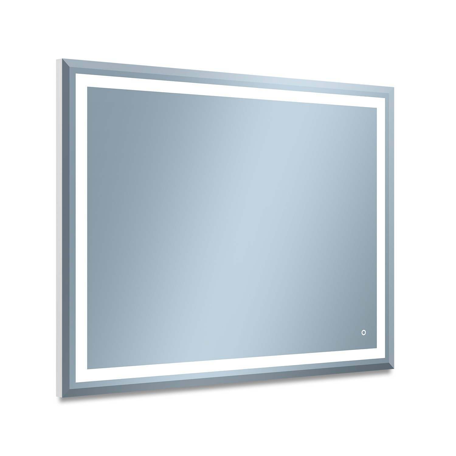 Darmowa Dostawa - Lustro 100x80 cm prostokątne z oświetleniem srebrny Venti Willa 5907459662177