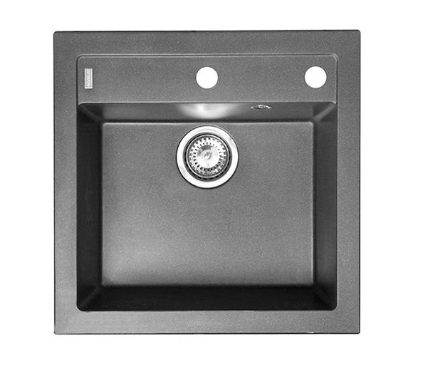 Darmowa Dostawa - Zlewozmywak granitowy 52x51 cm czarny Alveus Formic 4402091