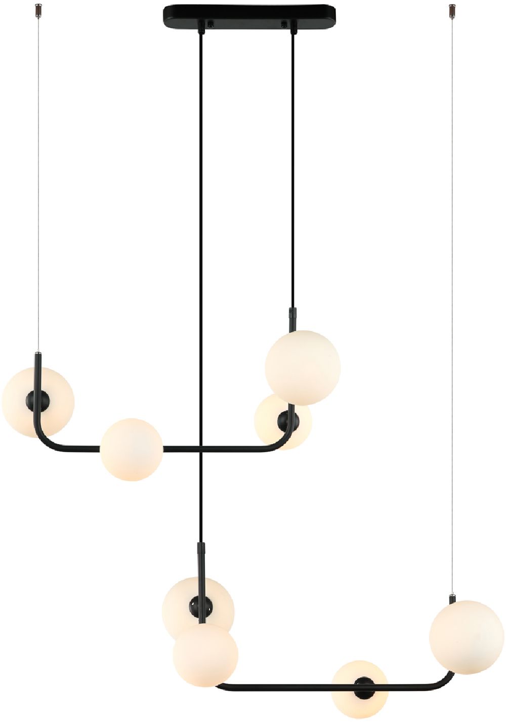 Darmowa Dostawa - Lampa wisząca powyżej 6x25 W czarna Italux Ferrand MDM41238BK