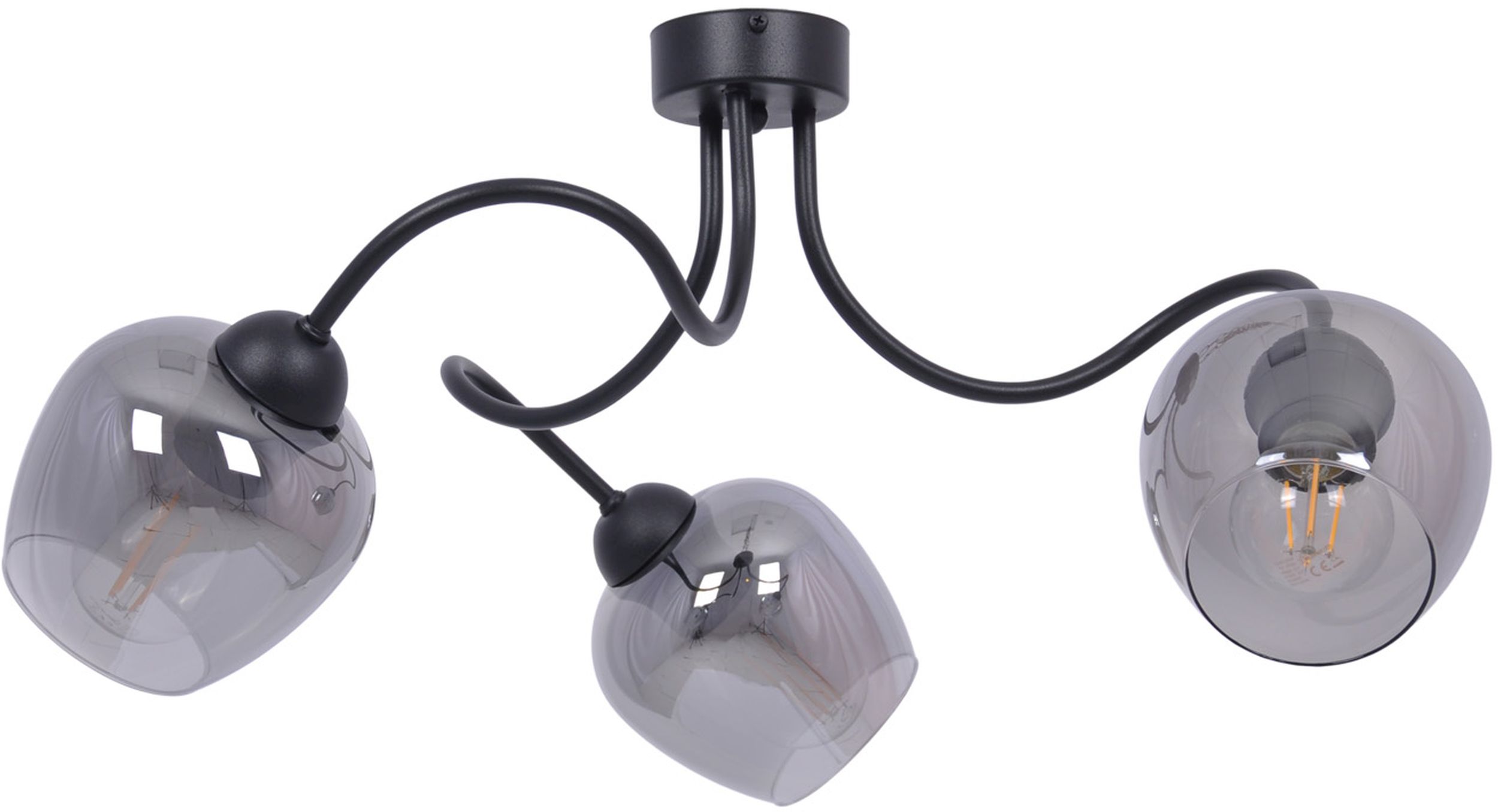 Darmowa Dostawa - Lampa podsufitowa 3x60 W czarny Kaja Sara K5195