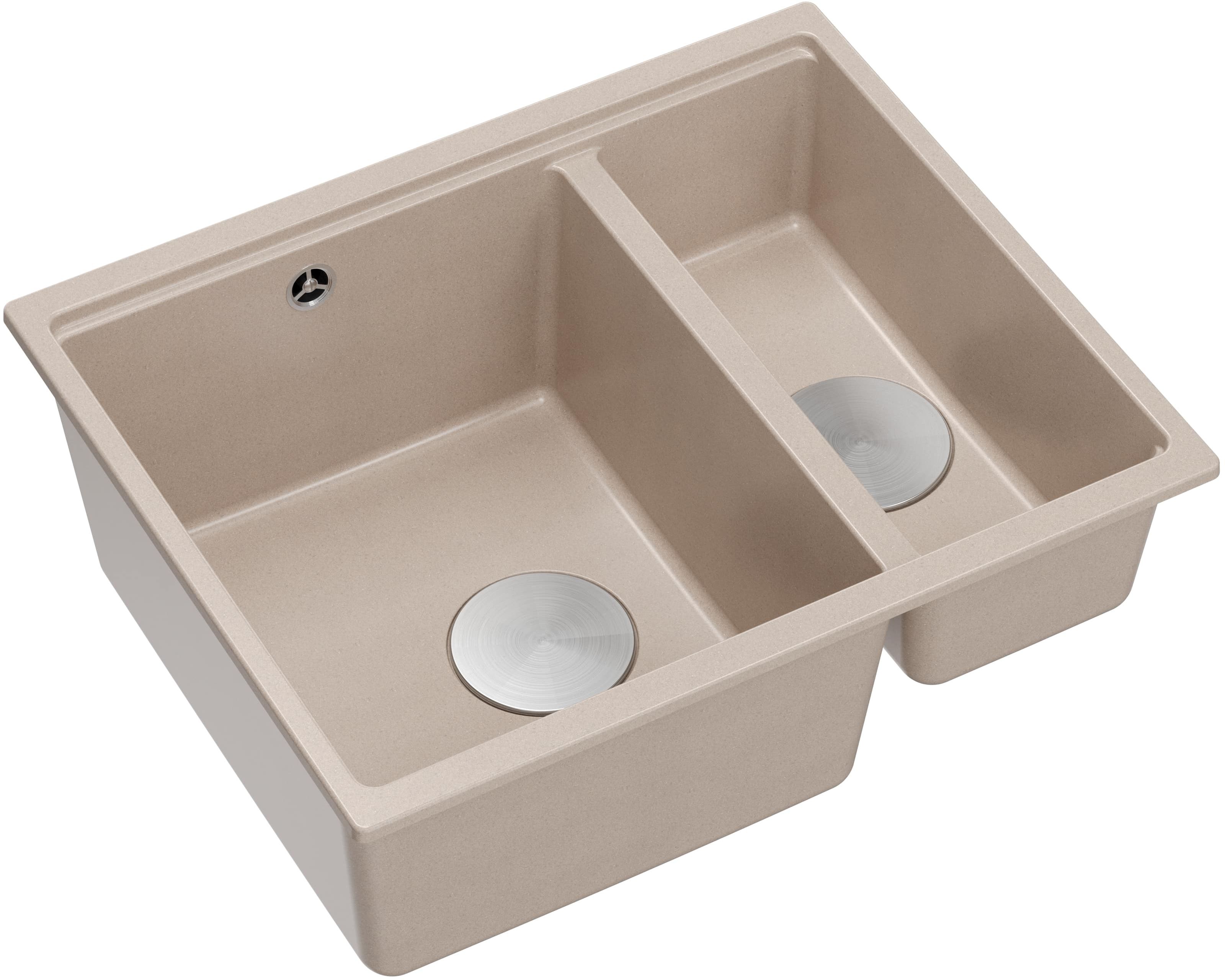 Darmowa Dostawa - Zlewozmywak GraniteQ 55x46 cm beżowy Quadron Logan HCQL5646U2BSU