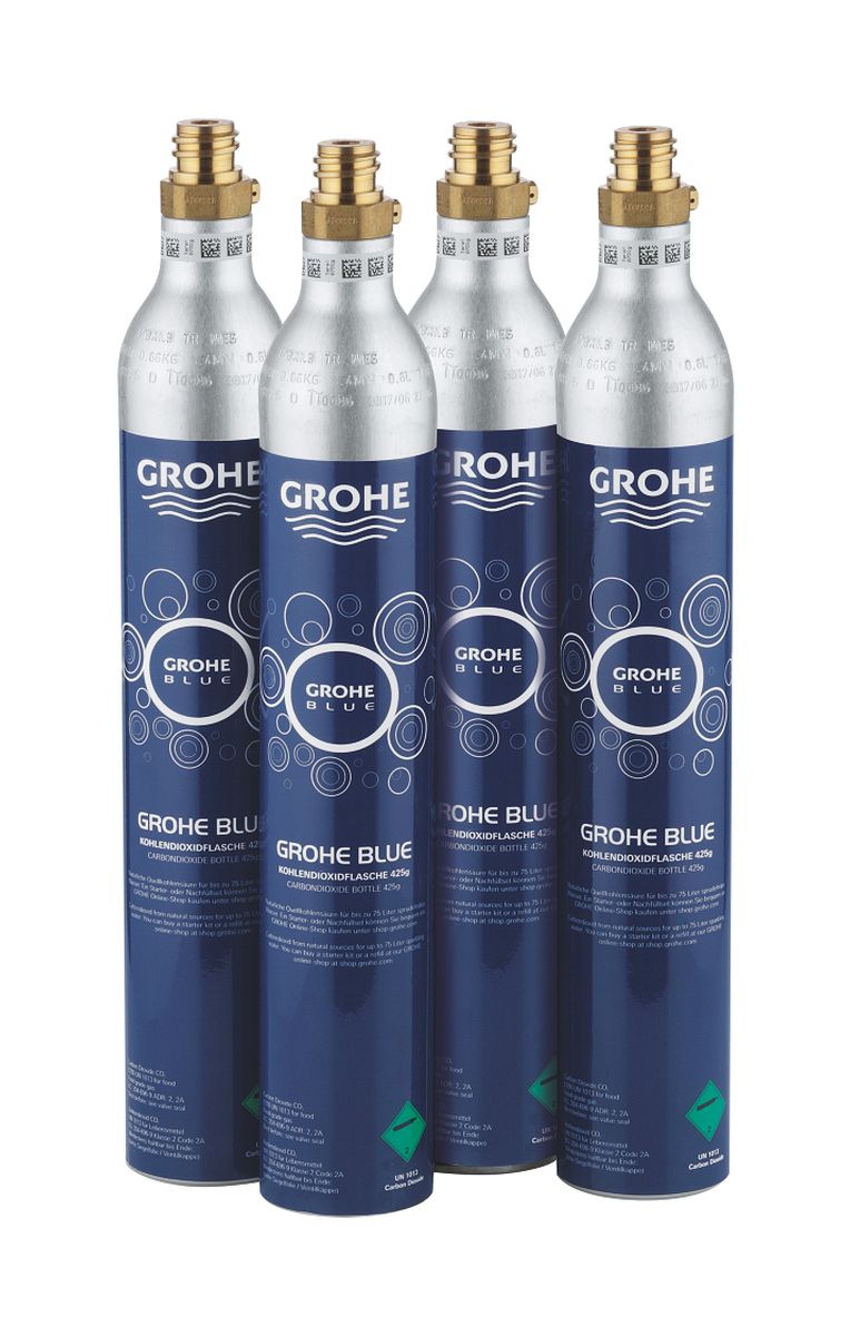 Darmowa Dostawa - Zestaw 4 butli CO2 Grohe Blue 40422000