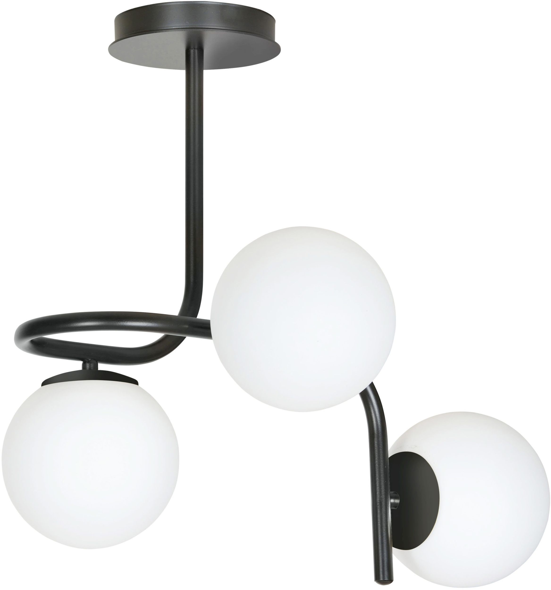 Darmowa Dostawa - Lampa podsufitowa 3x10 W czarna Emibig Kalf 10303