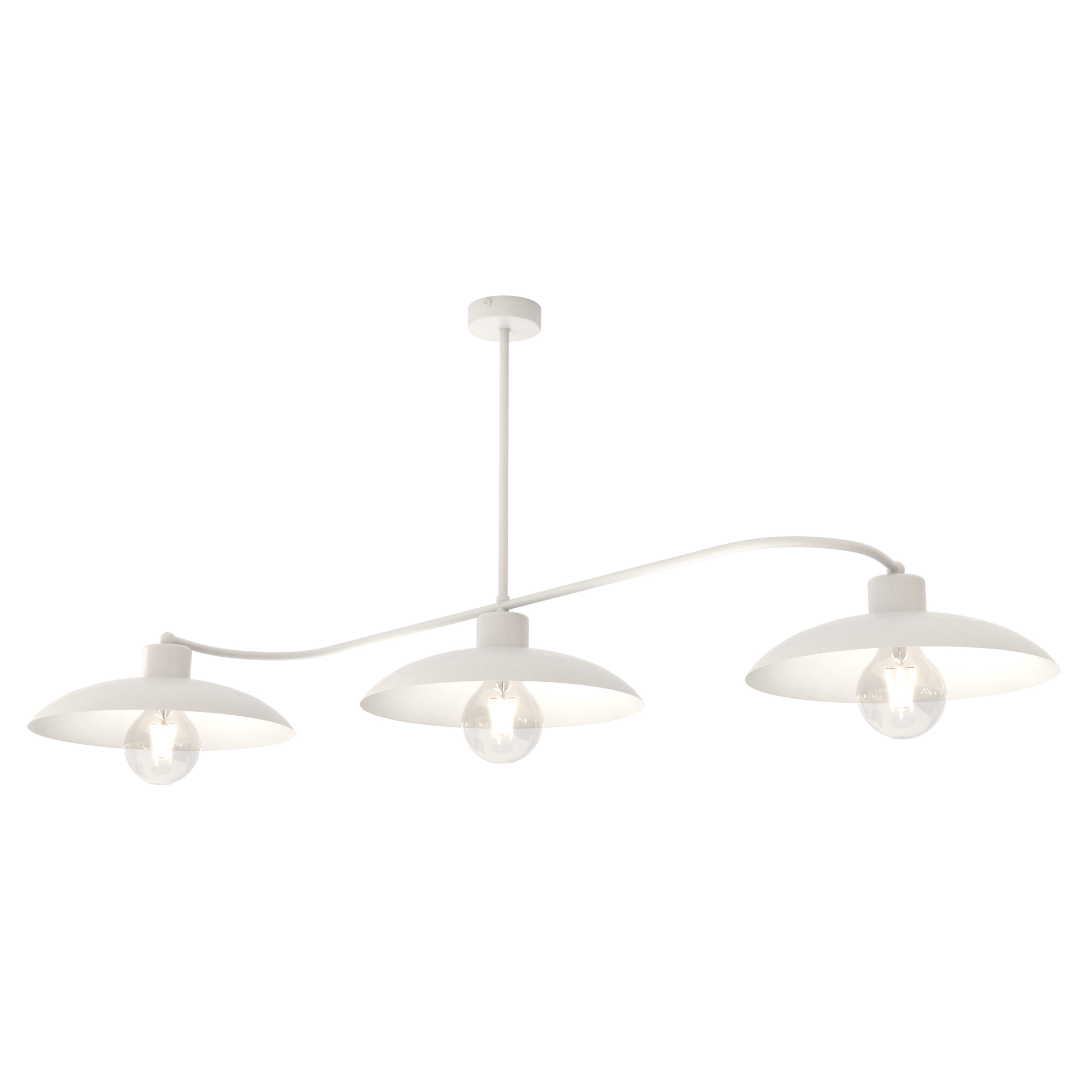 Darmowa Dostawa - Lampa wisząca 3x10 W biała Emibig Foster 13543
