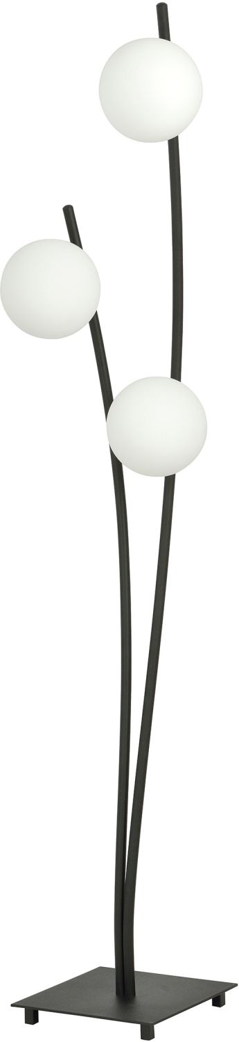 Darmowa Dostawa - Lampa stojąca 3x10 W czarna-opal Emibig Hunter 1102LP3