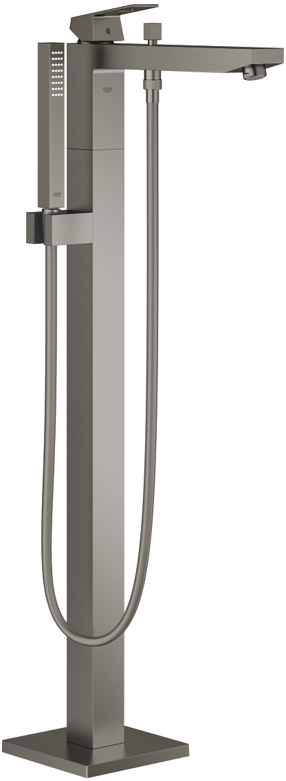 Darmowa Dostawa - Bateria wannowo-prysznicowa wolnostojąca brushed hard graphite Grohe Eurocube 23672AL1