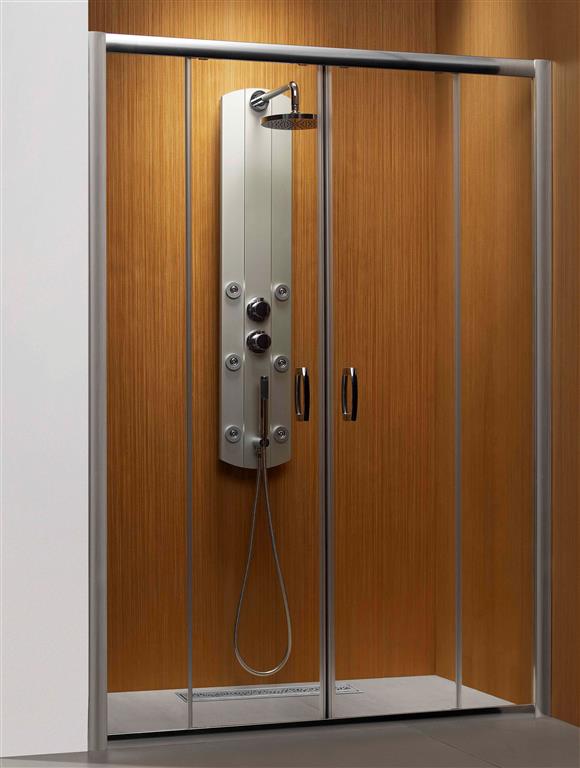 Darmowa Dostawa - Drzwi prysznicowe 140 cm rozsuwane chrom połysk/szkło przezroczyste Radaway Premium Plus DWD 333530101N