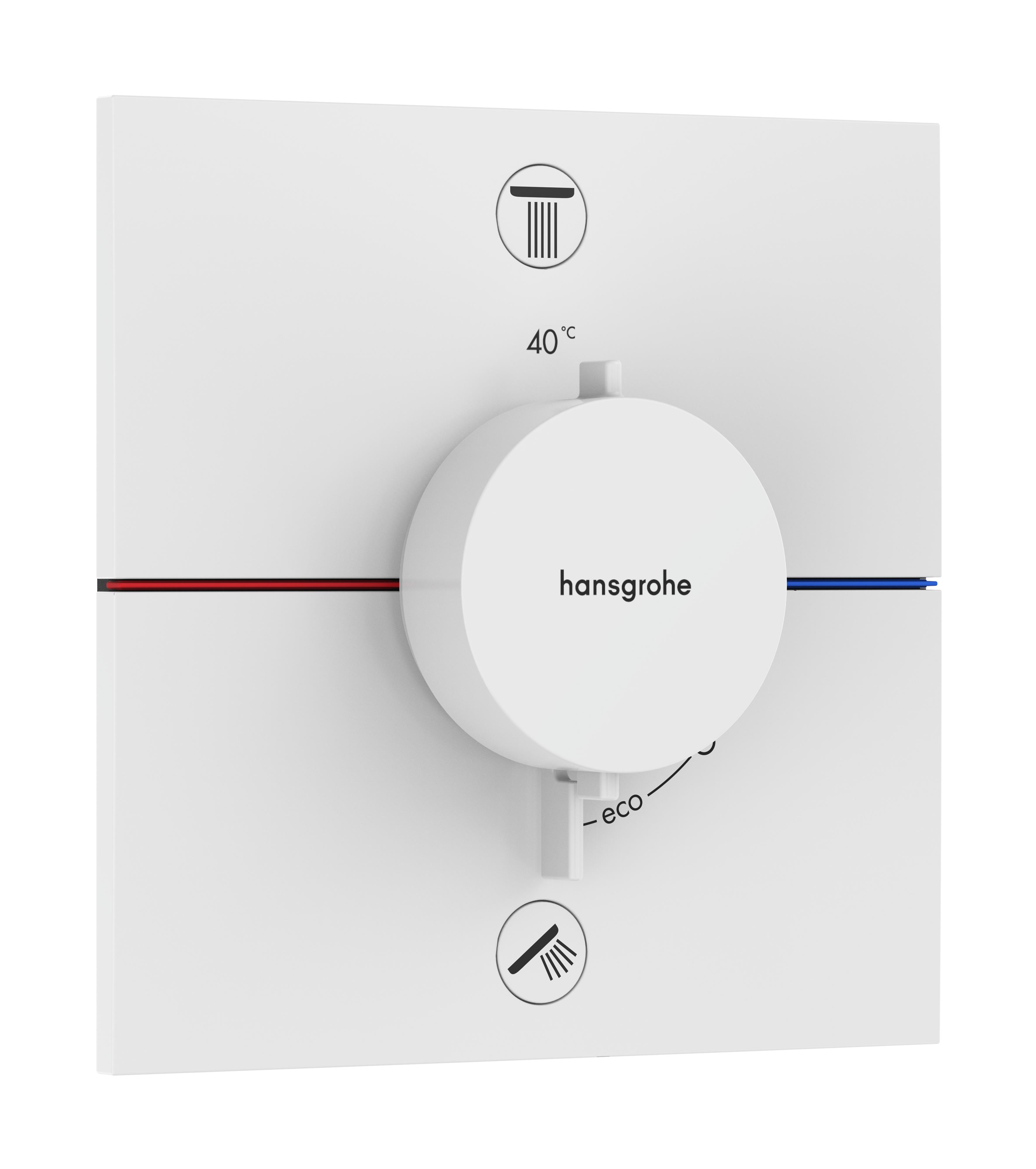 Darmowa Dostawa - Bateria wannowo-prysznicowa podtynkowa termostatyczna biała Hansgrohe ShowerSelect Comfort E 15578700