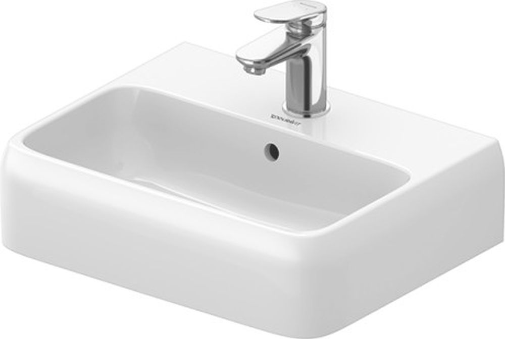 Darmowa Dostawa - Umywalka 45x35 cm prostokątna nablatowa biała Duravit Qatego 0746452000