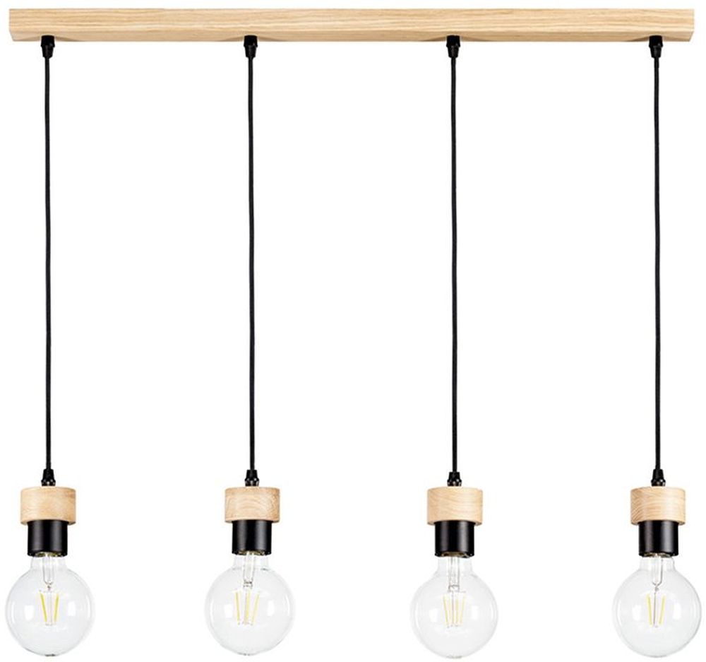 Darmowa Dostawa - Lampa wisząca 4x60 W czarna Britop Lighting Clarte 3274474