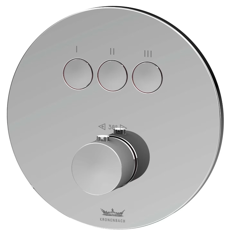 Darmowa Dostawa - Bateria wannowo-prysznicowa podtynkowa termostatyczna chrom Kronenbach Smart Push 19044003CR