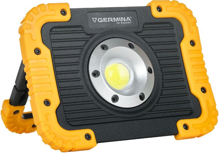 Darmowa Dostawa - Naświetlacz 10 W 6000k czarny-żółty Germina Orion GW0019
