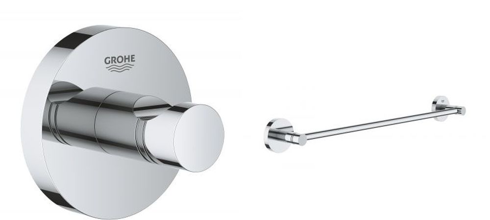 Darmowa Dostawa - Zestaw wieszaków chrom Grohe Essentials abset8746