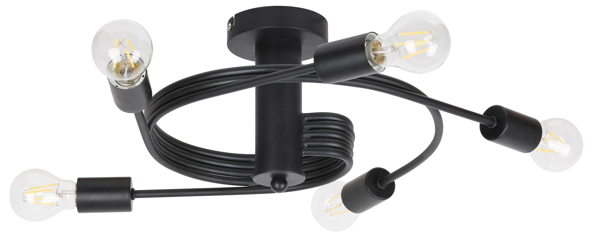 Darmowa Dostawa - Lampa podsufitowa 5x15 W czarny Rabalux Carly 2096