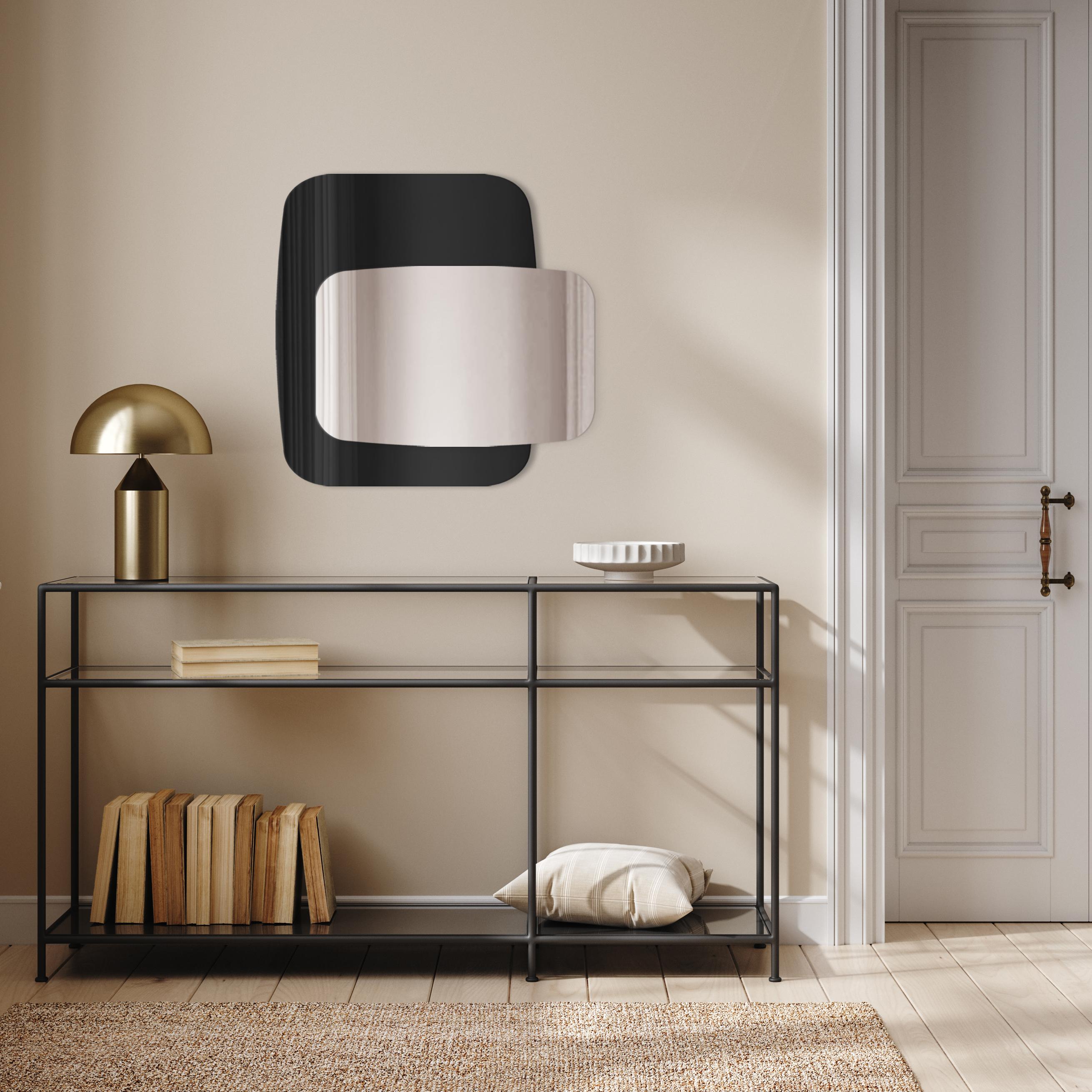 Darmowa Dostawa - Lustro 55x70 cm czarny-srebrny Guarda Opera no. 1 TOSOPE1BLACK55x70