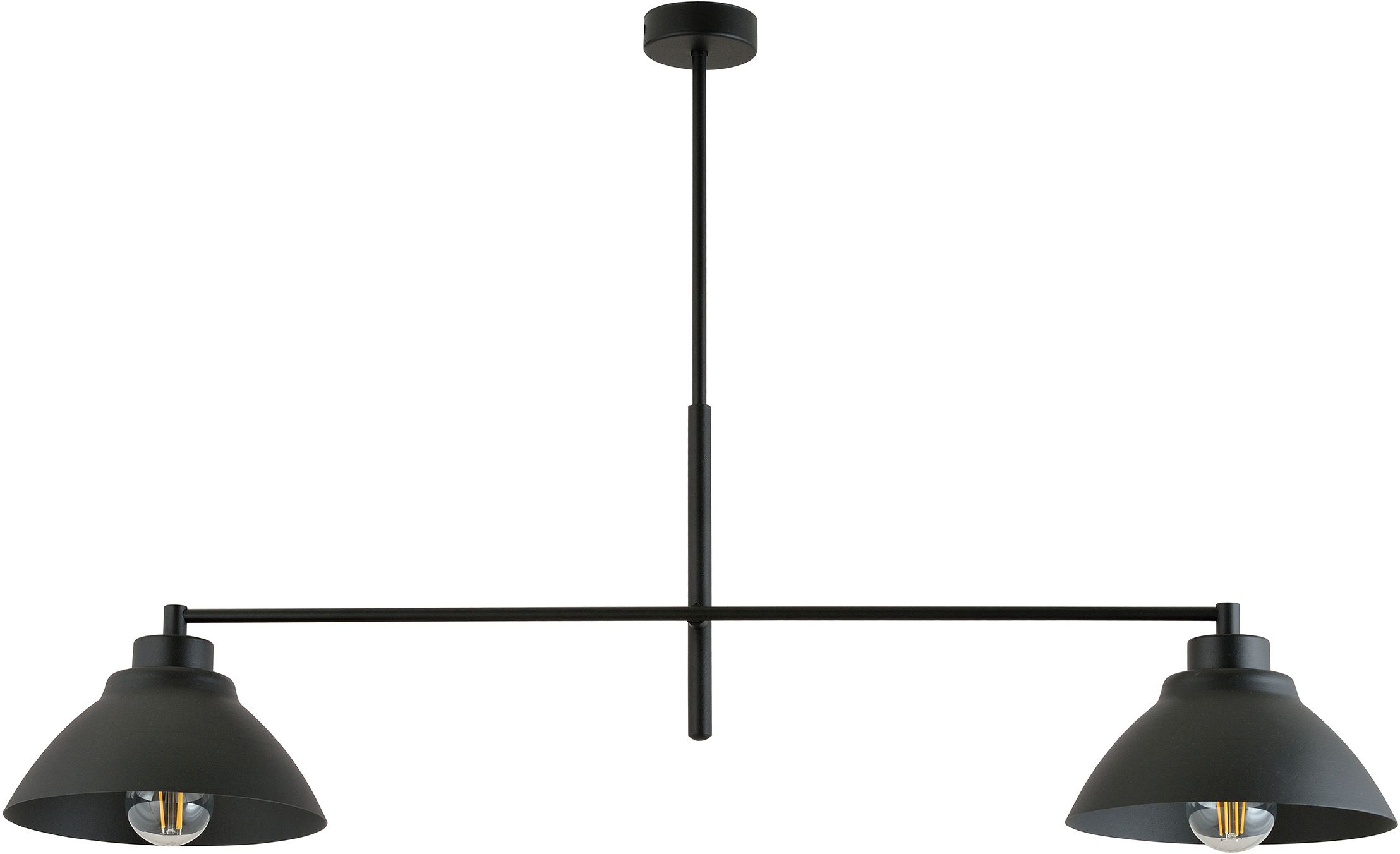 Darmowa Dostawa - Lampa podsufitowa 2x15 W czarna Emibig Maverick 12112