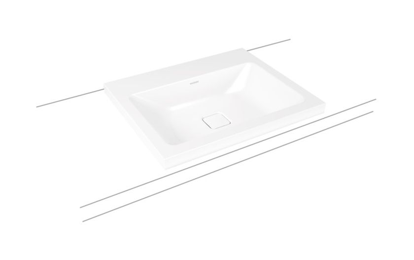Darmowa Dostawa - Umywalka 60x50 cm prostokątna nablatowa biała Kaldewei Cono 901906013001